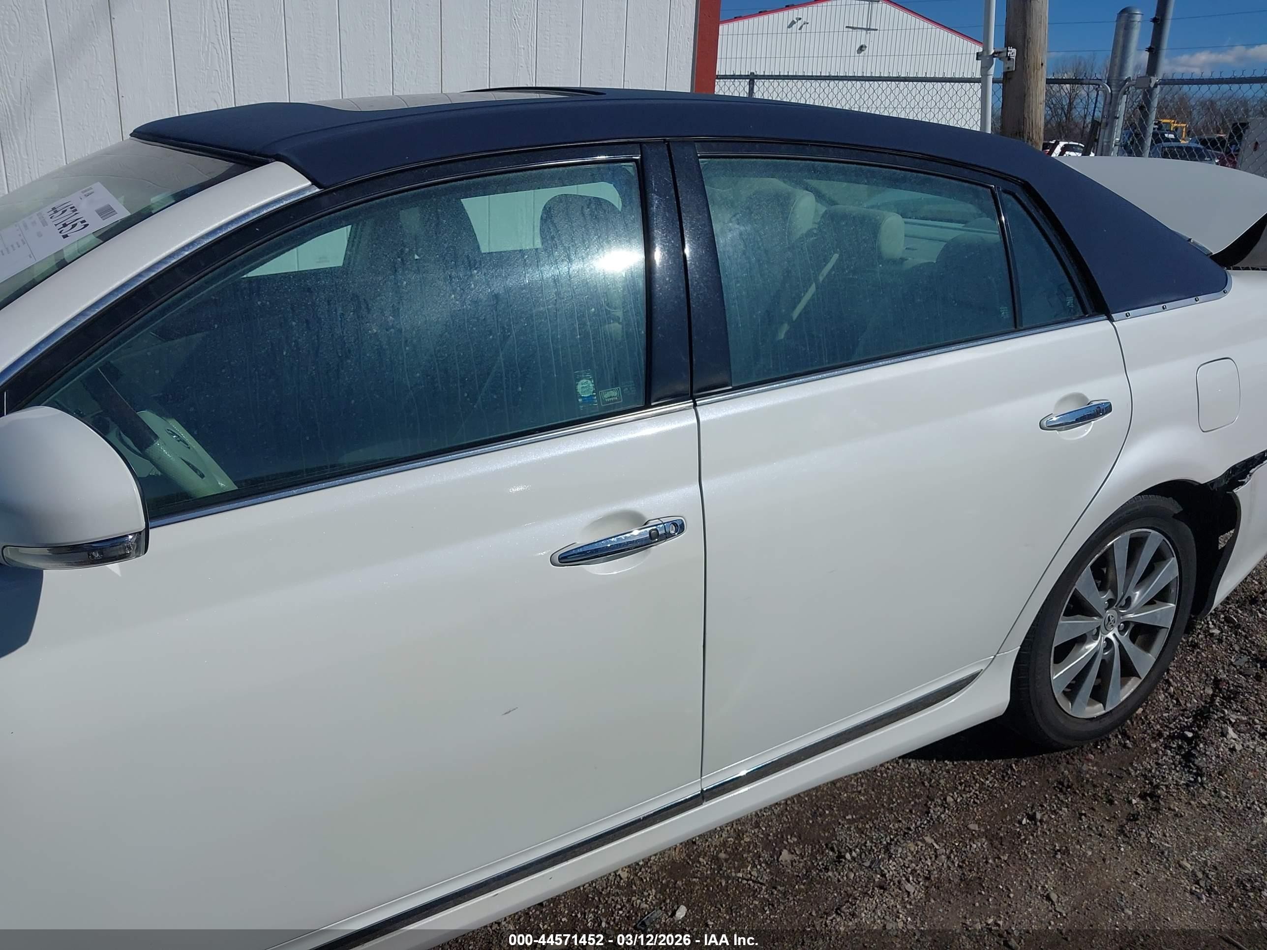 2011 Toyota Avalon Limited Белый vin: 4T1BK3DB9BU382262