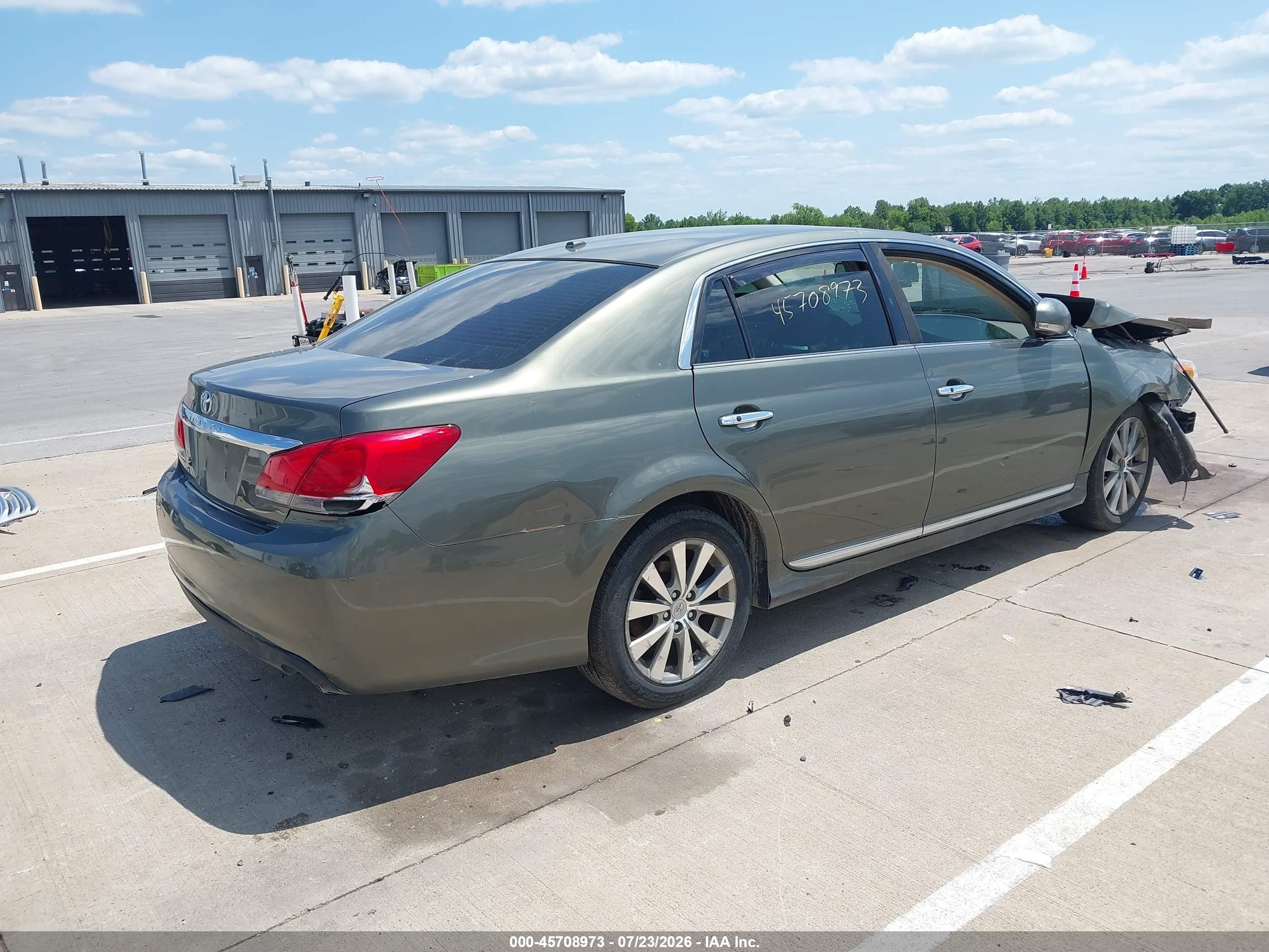 2011 Toyota Avalon Limited Teal vin: 4T1BK3DB9BU393682