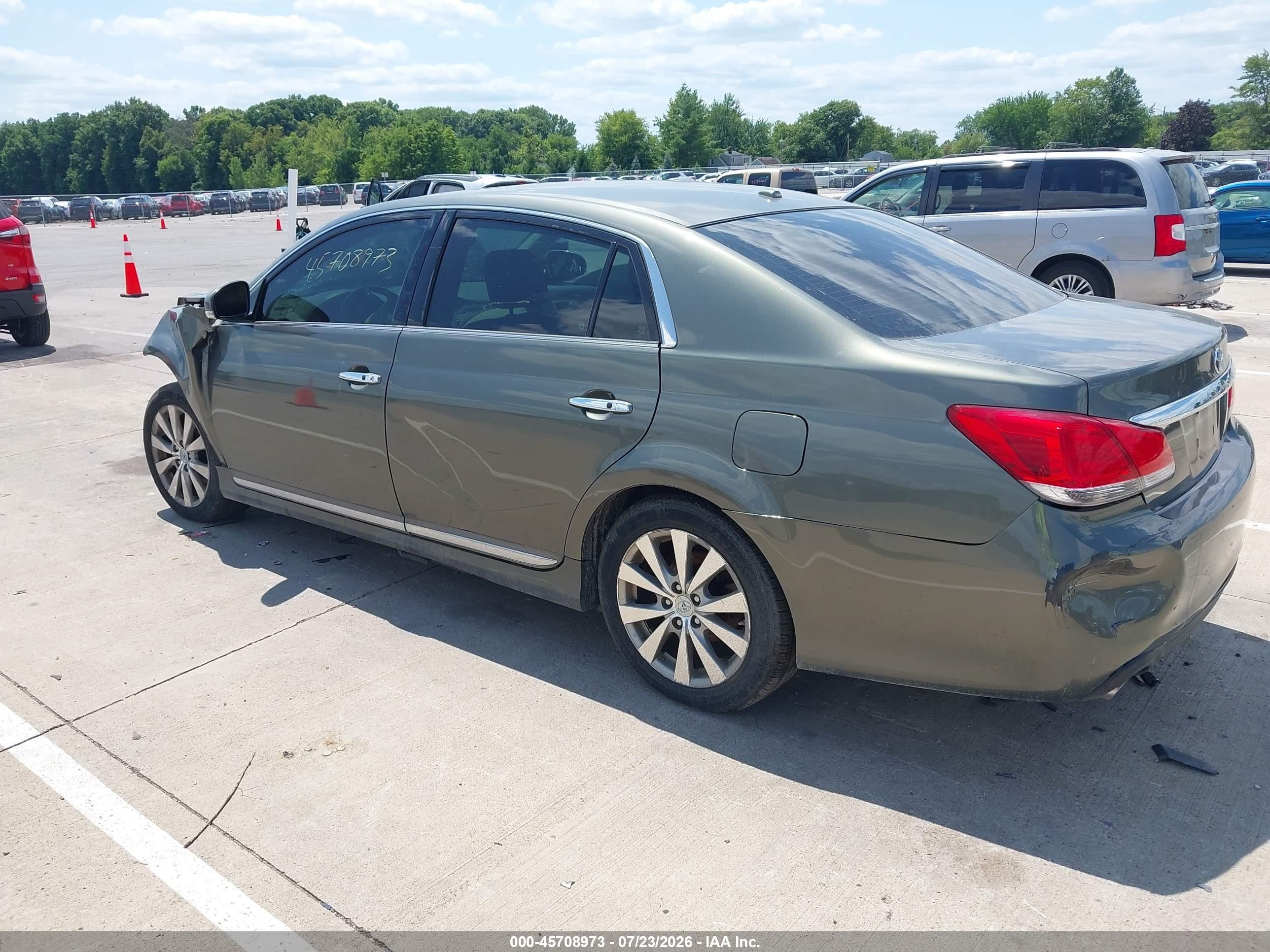 2011 Toyota Avalon Limited Teal vin: 4T1BK3DB9BU393682