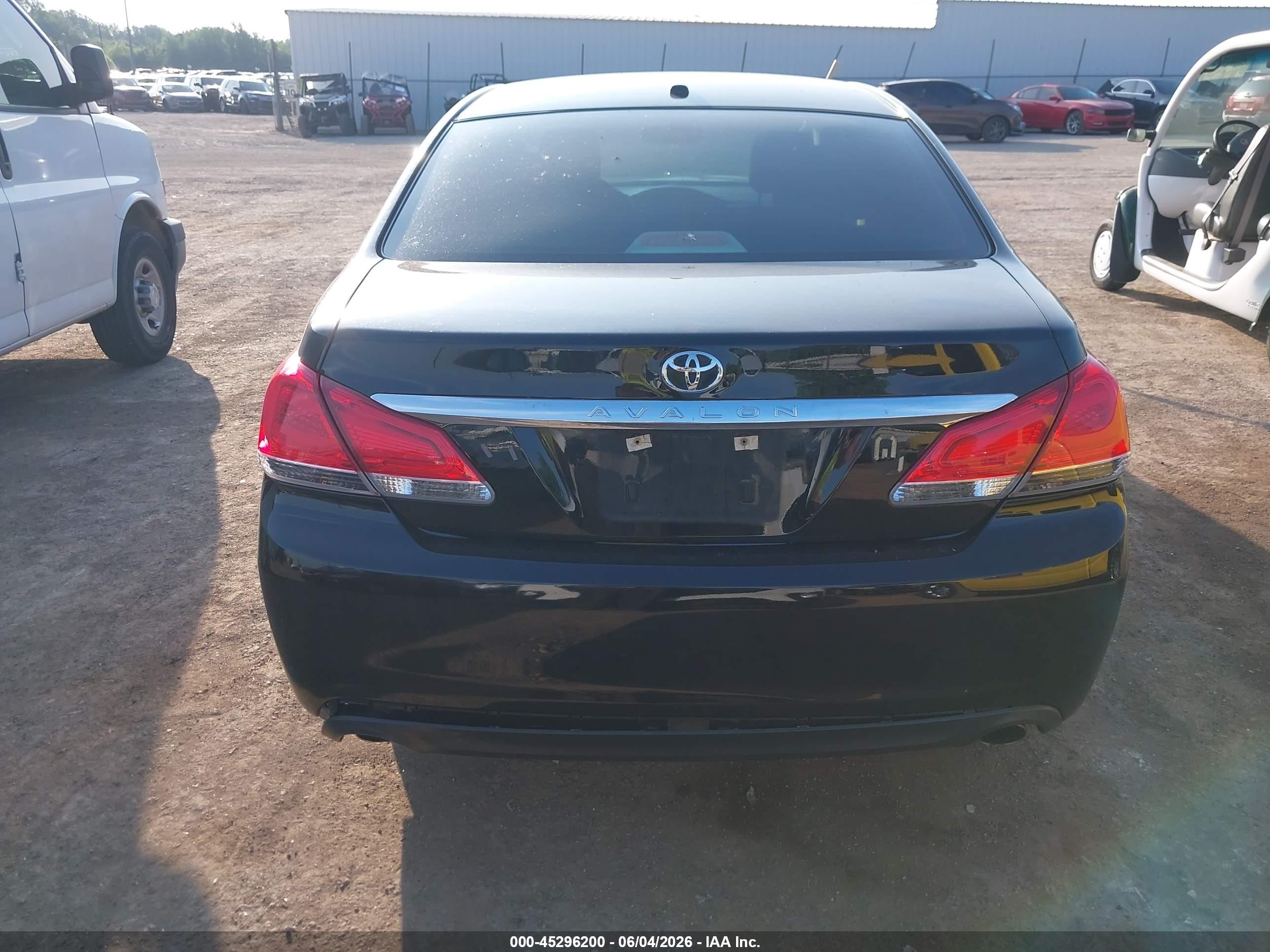 2011 Toyota Avalon Limited Black vin: 4T1BK3DB9BU396369