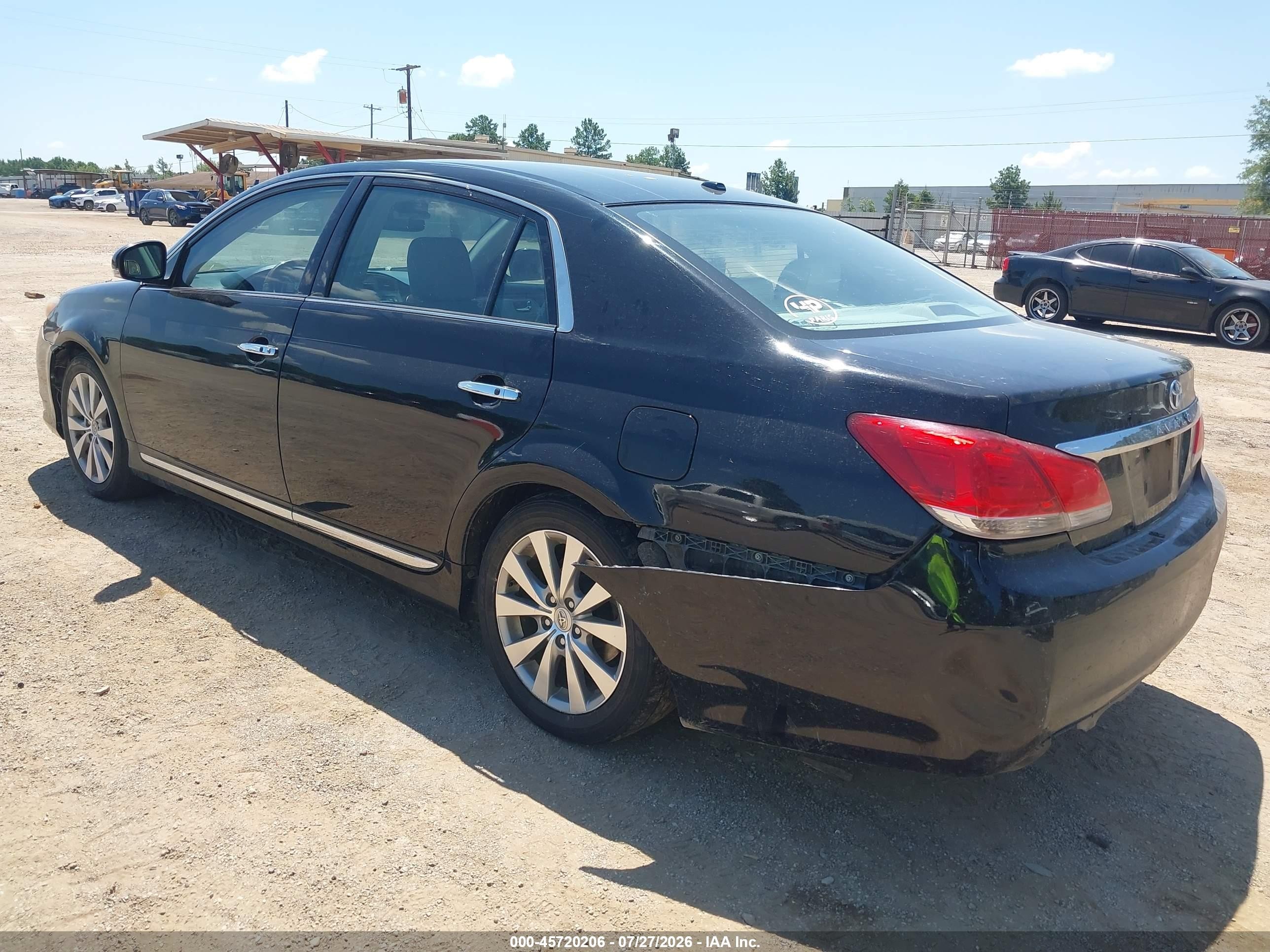2011 Toyota Avalon Limited Black vin: 4T1BK3DB9BU409346