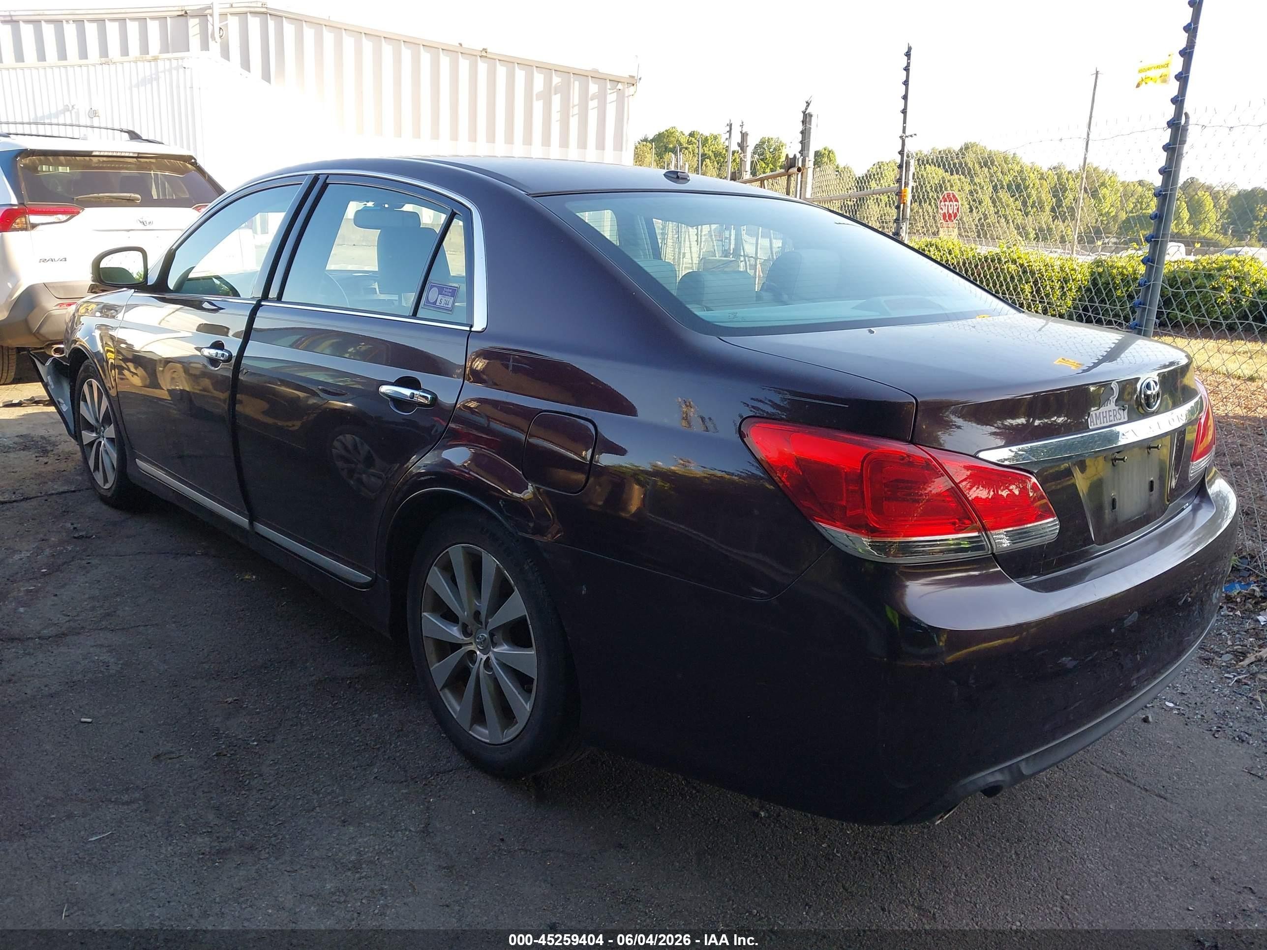 2011 Toyota Avalon Limited Purple vin: 4T1BK3DB9BU431007