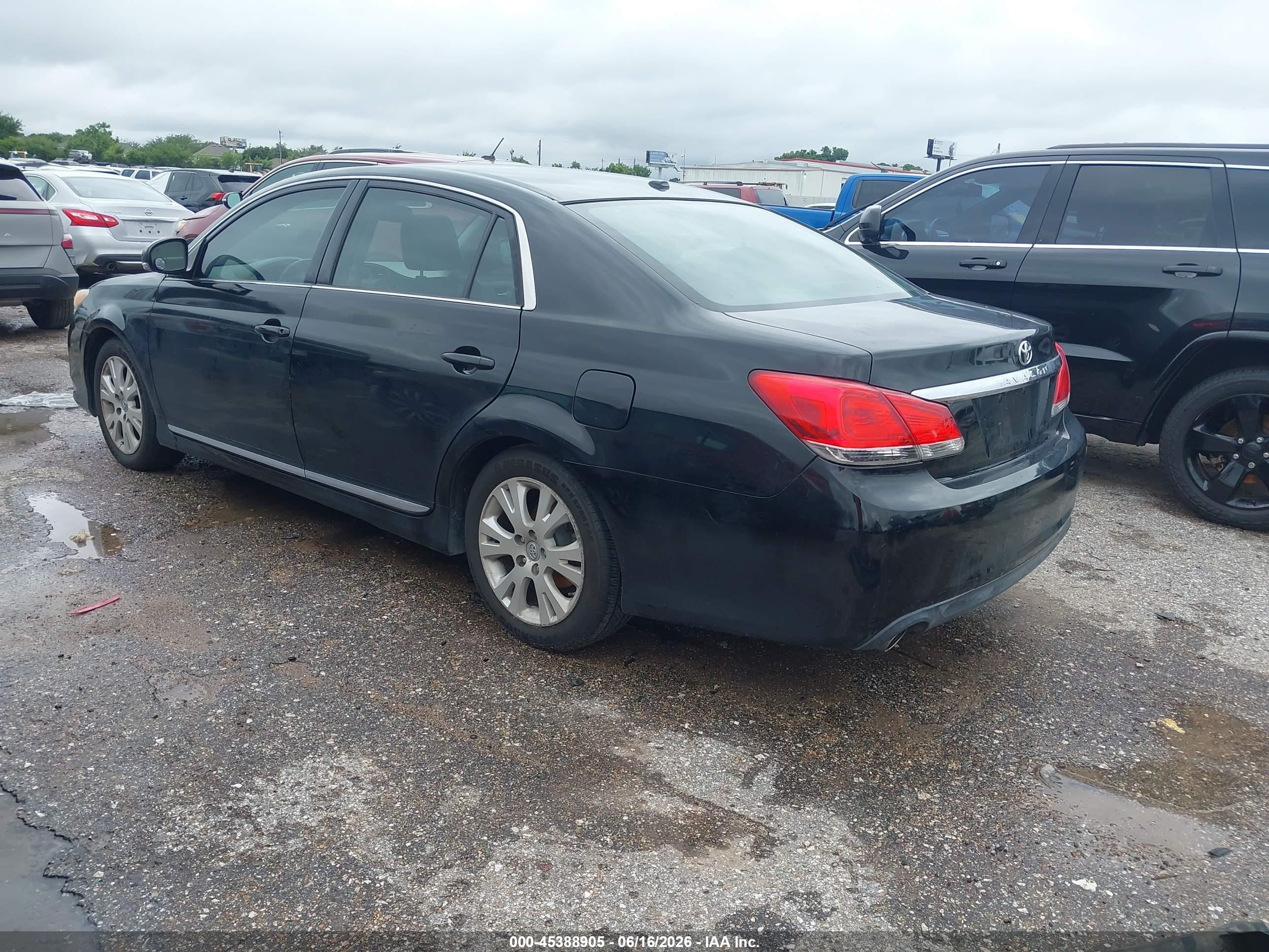 2011 Toyota Avalon   Черный vin: 4T1BK3DB9BU431136