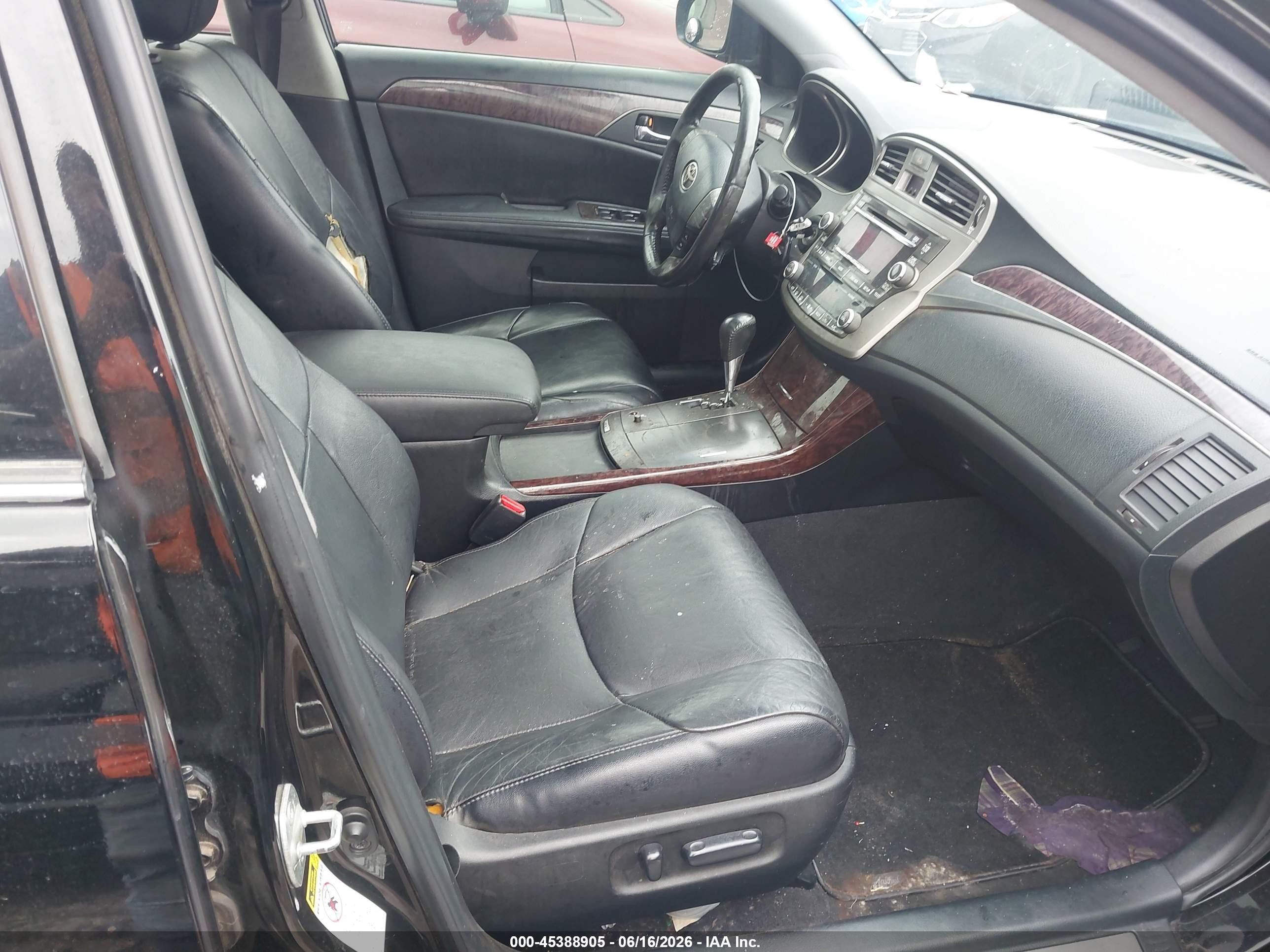 2011 Toyota Avalon   Черный vin: 4T1BK3DB9BU431136