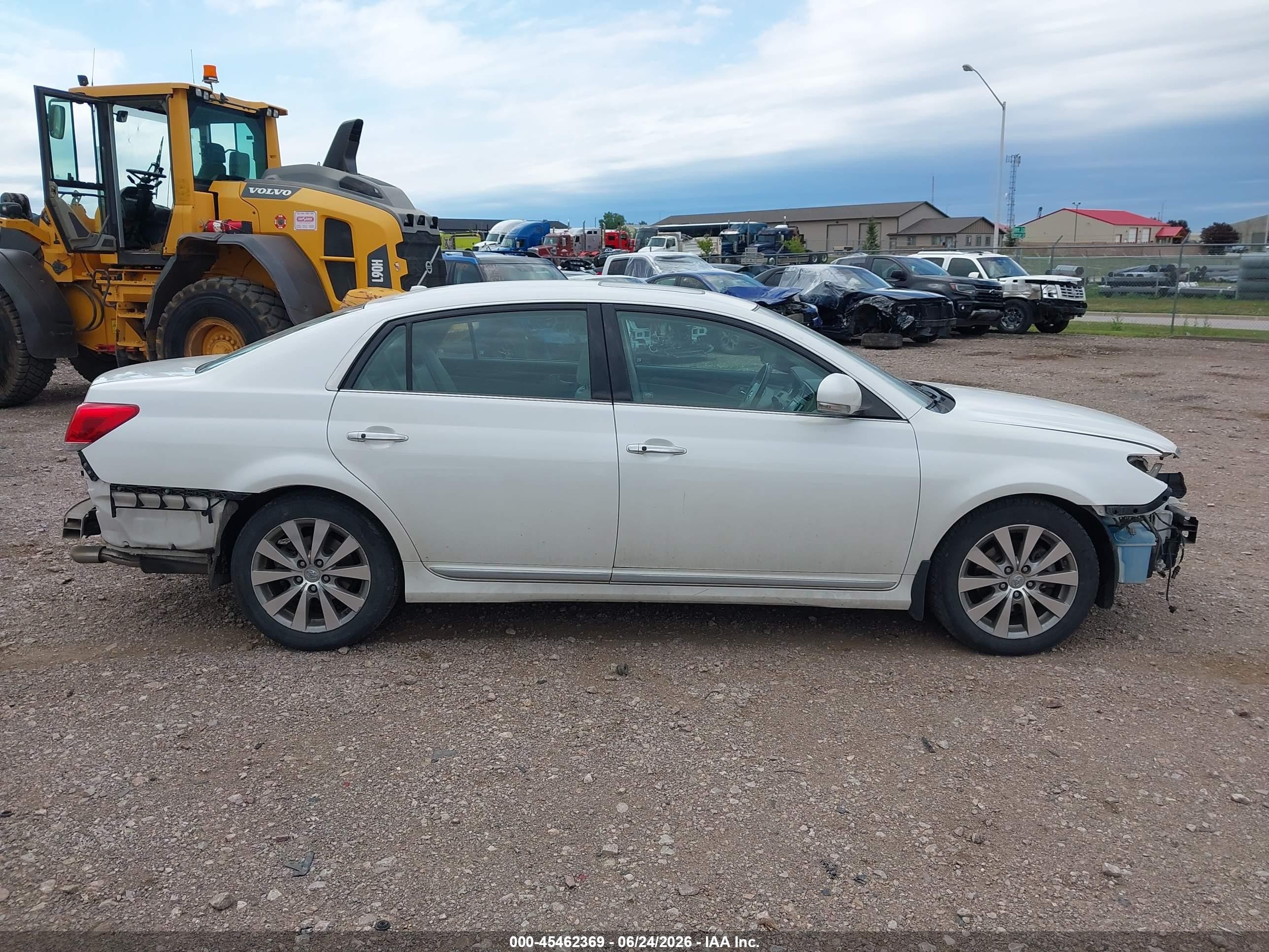 2011 Toyota Avalon Limited White vin: 4T1BK3DB9BU434859