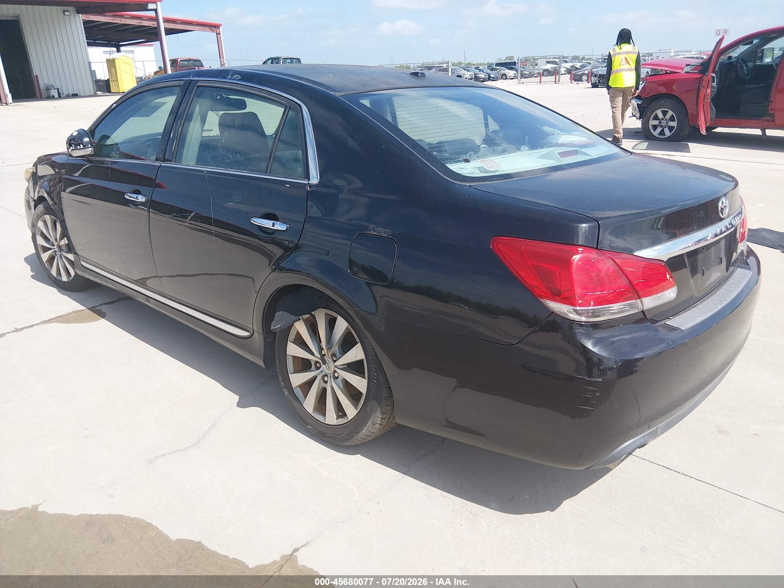 2012 Toyota Avalon Limited Black vin: 4T1BK3DB9CU455051