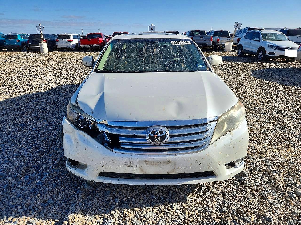 2012 Toyota Avalon Limited White vin: 4T1BK3DB9CU455566