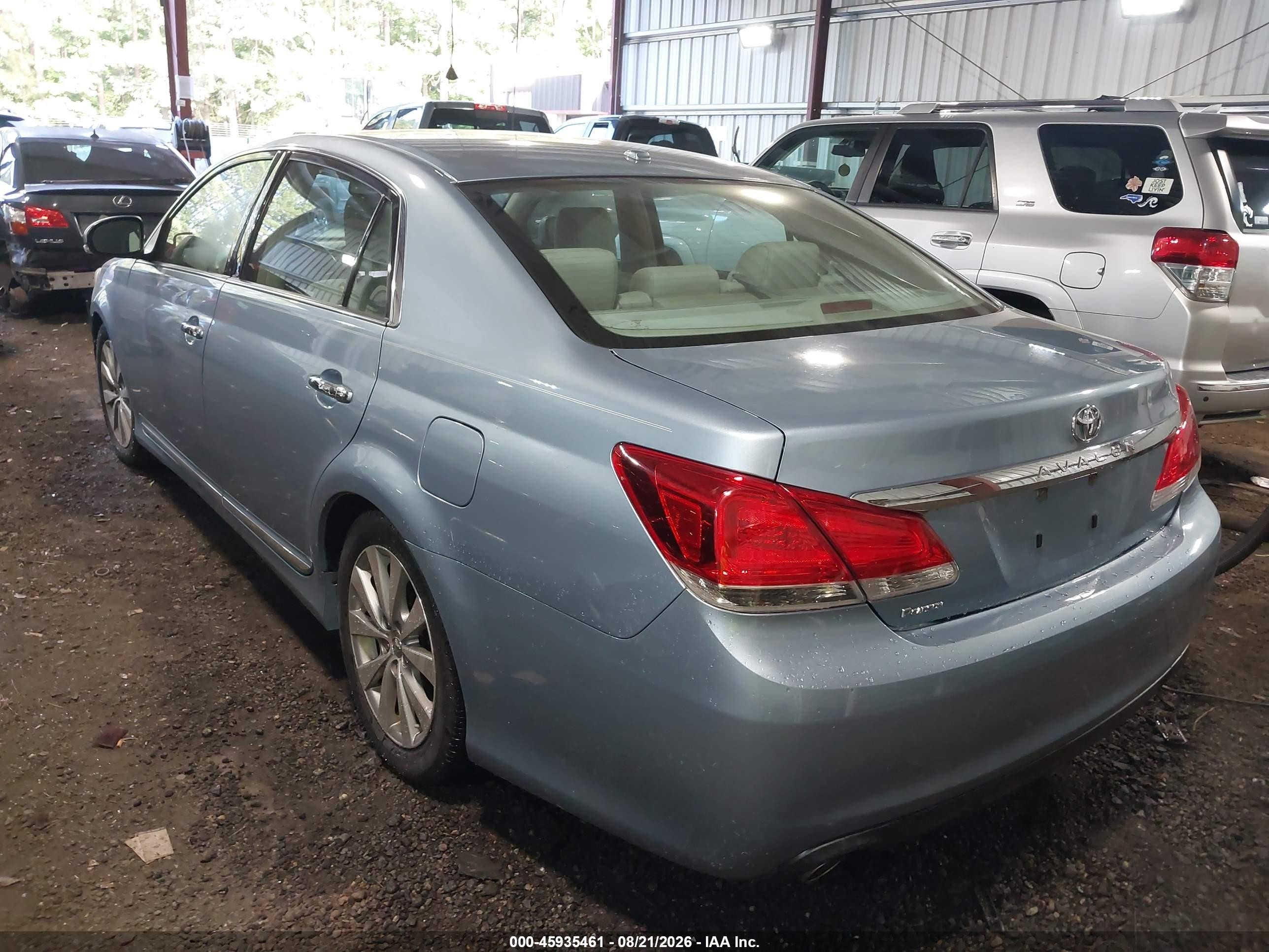 2012 Toyota Avalon Limited Light Blue vin: 4T1BK3DB9CU467720