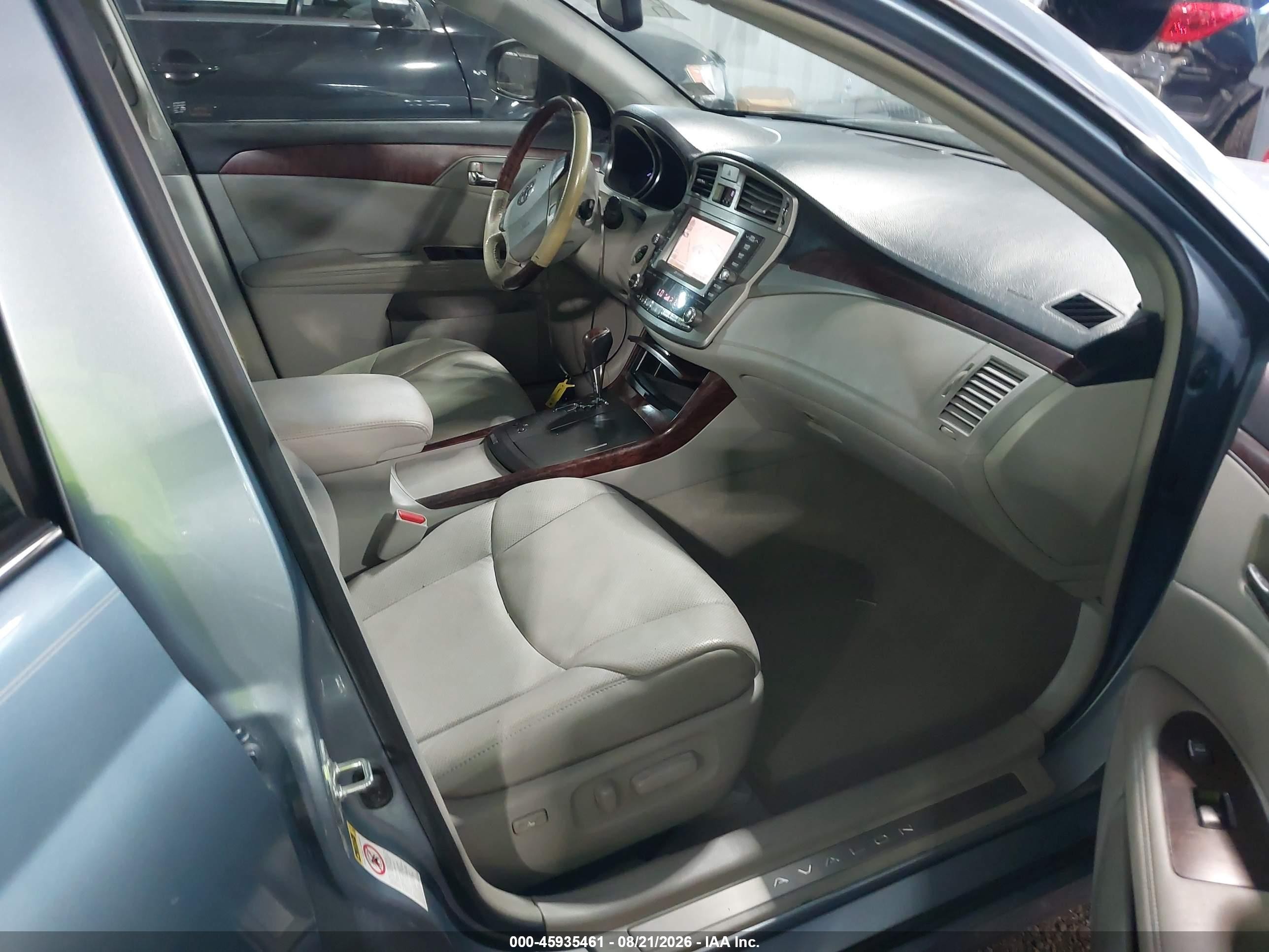 2012 Toyota Avalon Limited Light Blue vin: 4T1BK3DB9CU467720