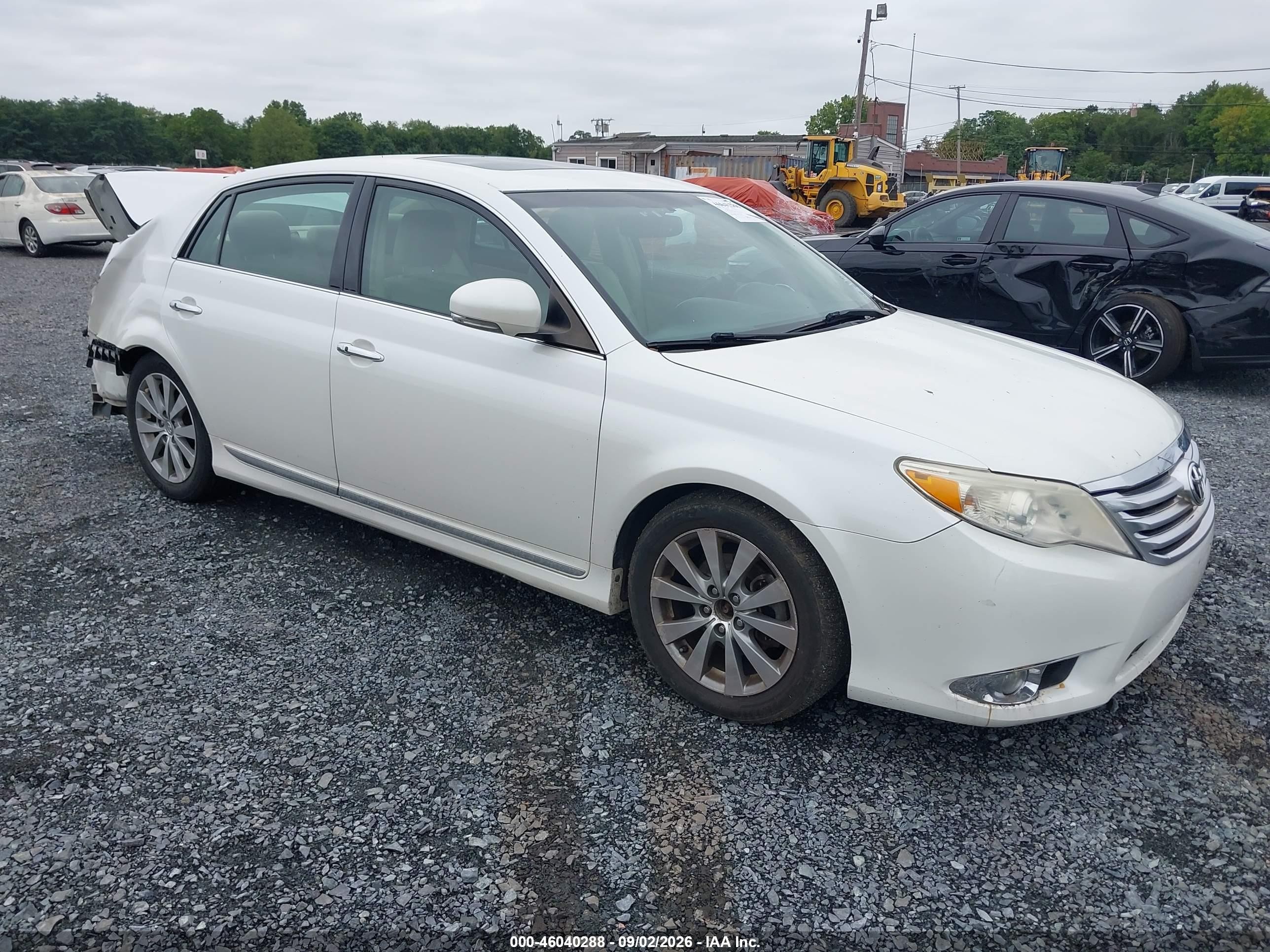 2012 Toyota Avalon Limited Белый vin: 4T1BK3DB9CU473632