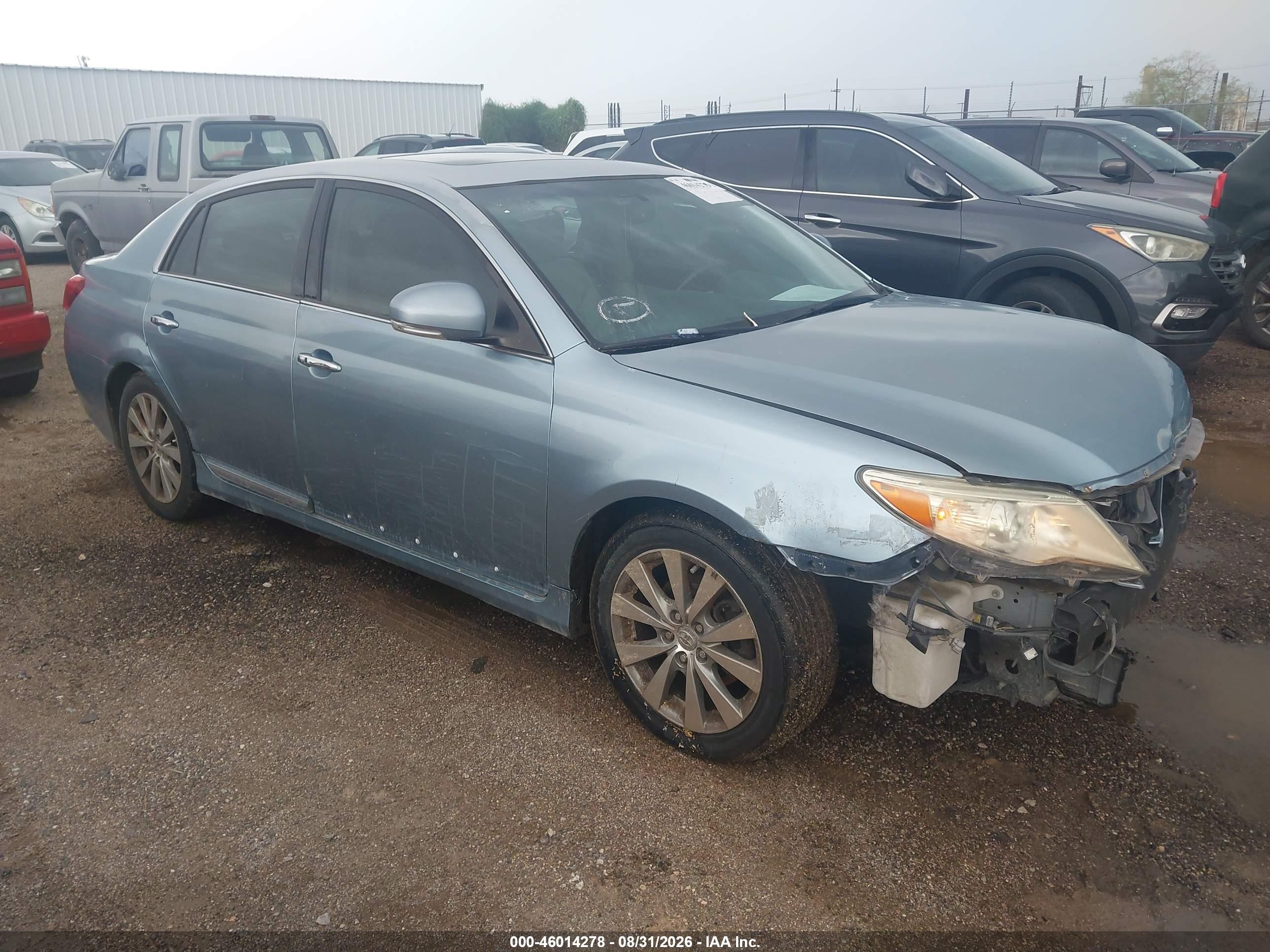 2011 Toyota Avalon Limited Light Blue vin: 4T1BK3DBXBU371254