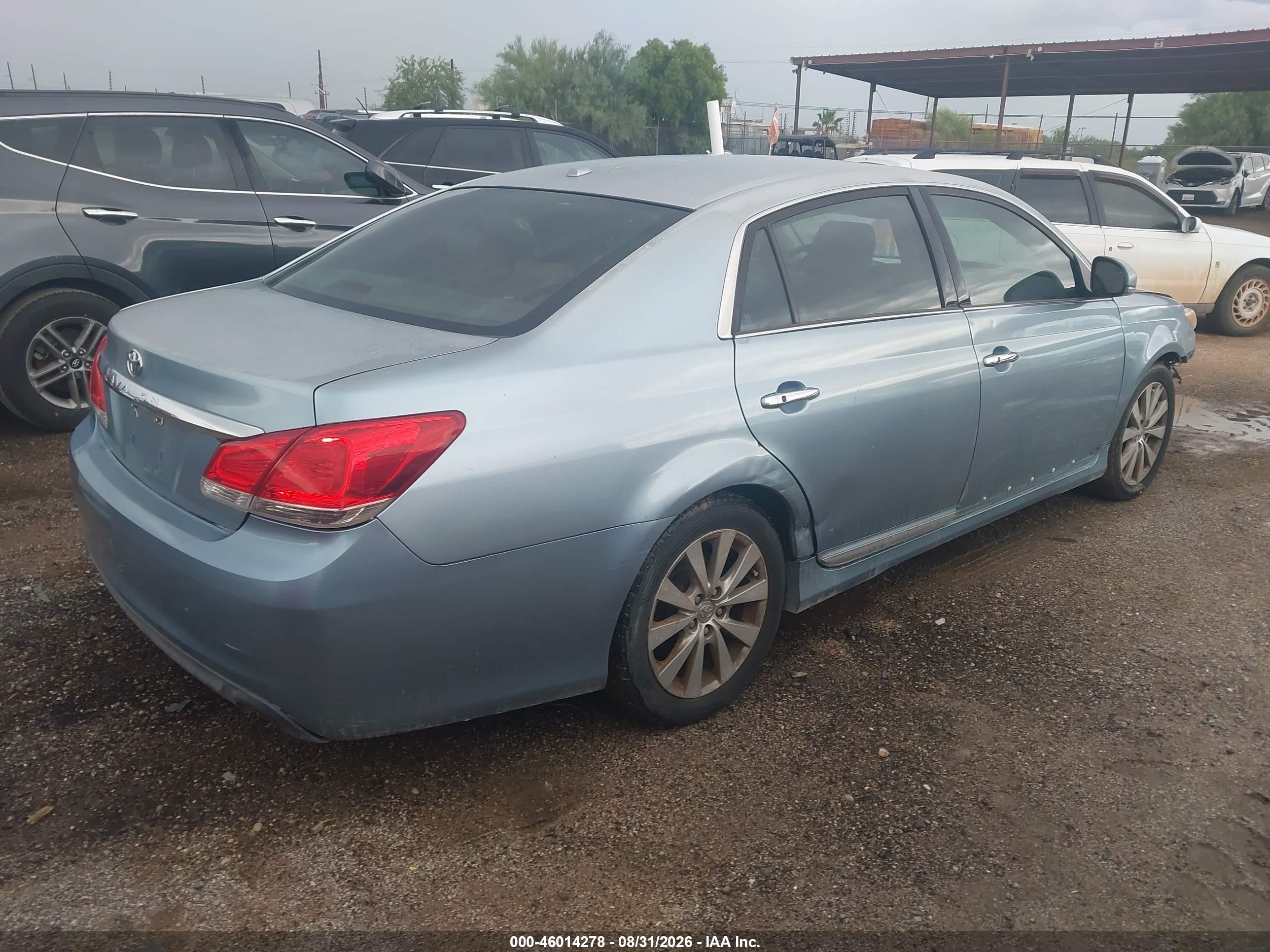 2011 Toyota Avalon Limited Light Blue vin: 4T1BK3DBXBU371254