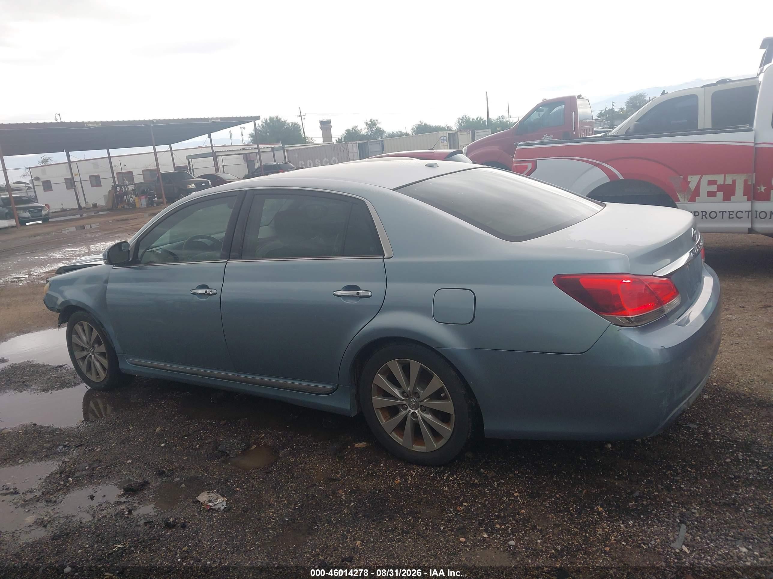 2011 Toyota Avalon Limited Light Blue vin: 4T1BK3DBXBU371254