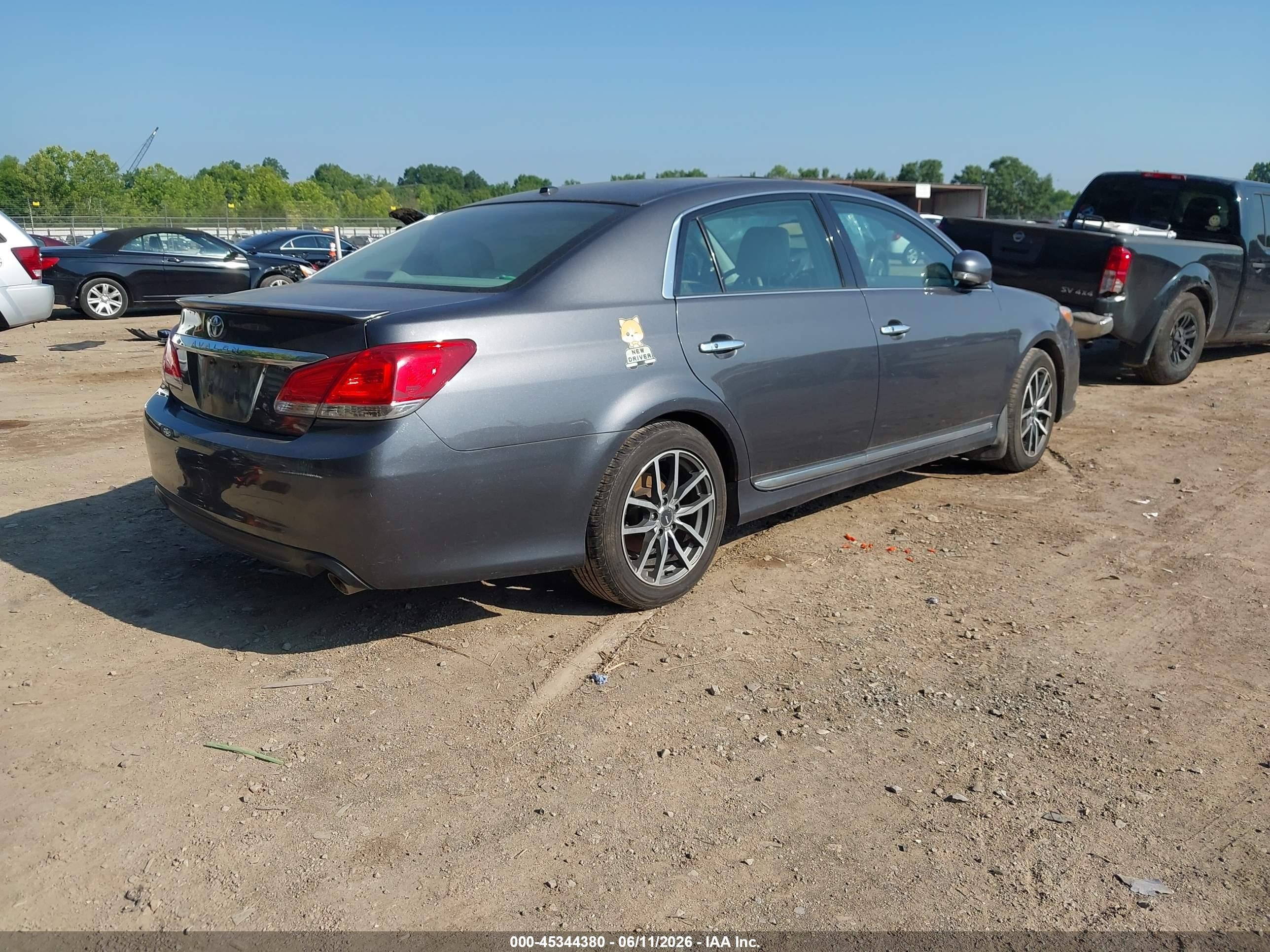 2011 Toyota Avalon Limited Gray vin: 4T1BK3DBXBU406679
