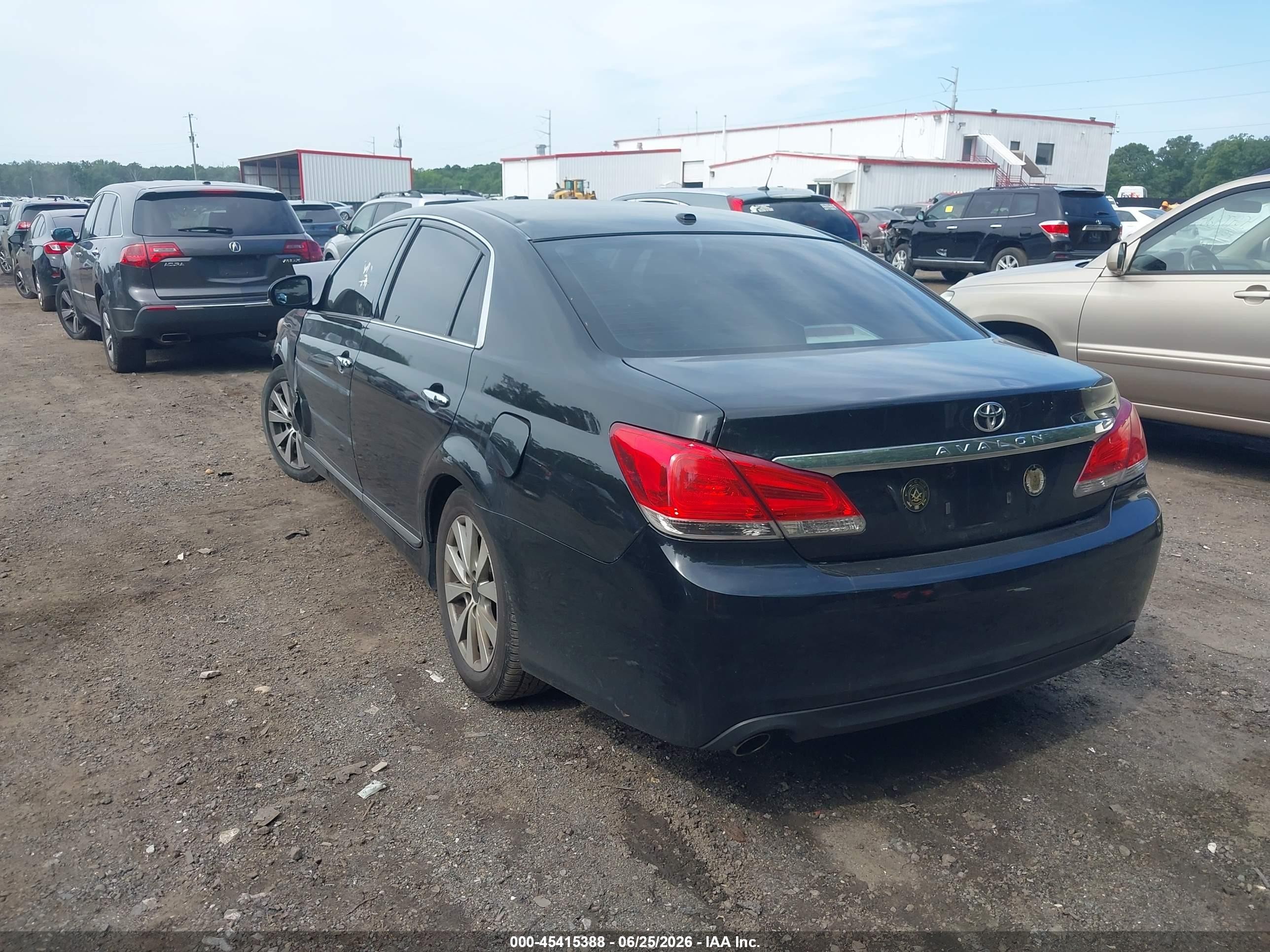 2011 Toyota Avalon Limited Black vin: 4T1BK3DBXBU410117
