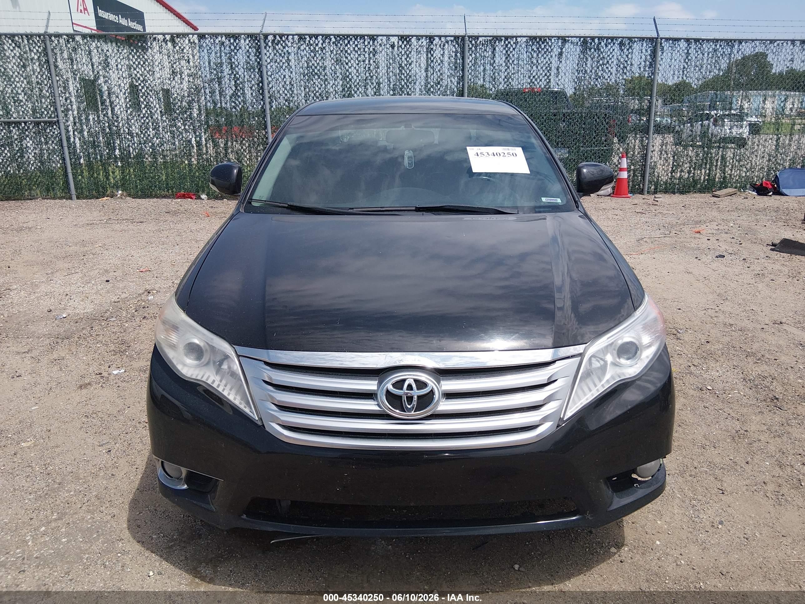 2012 Toyota Avalon   Black vin: 4T1BK3DBXCU443796