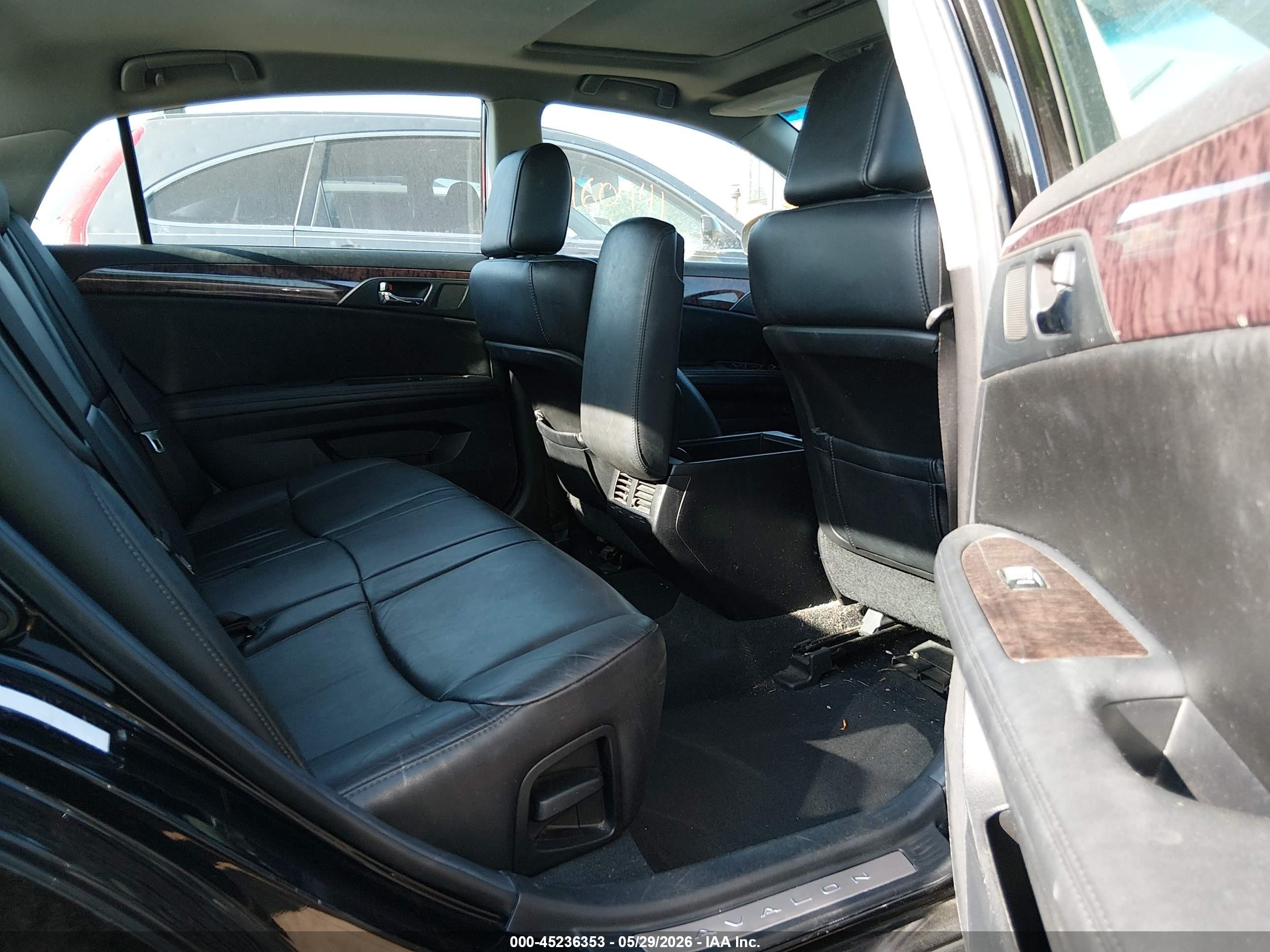 2012 Toyota Avalon   Black vin: 4T1BK3DBXCU451977