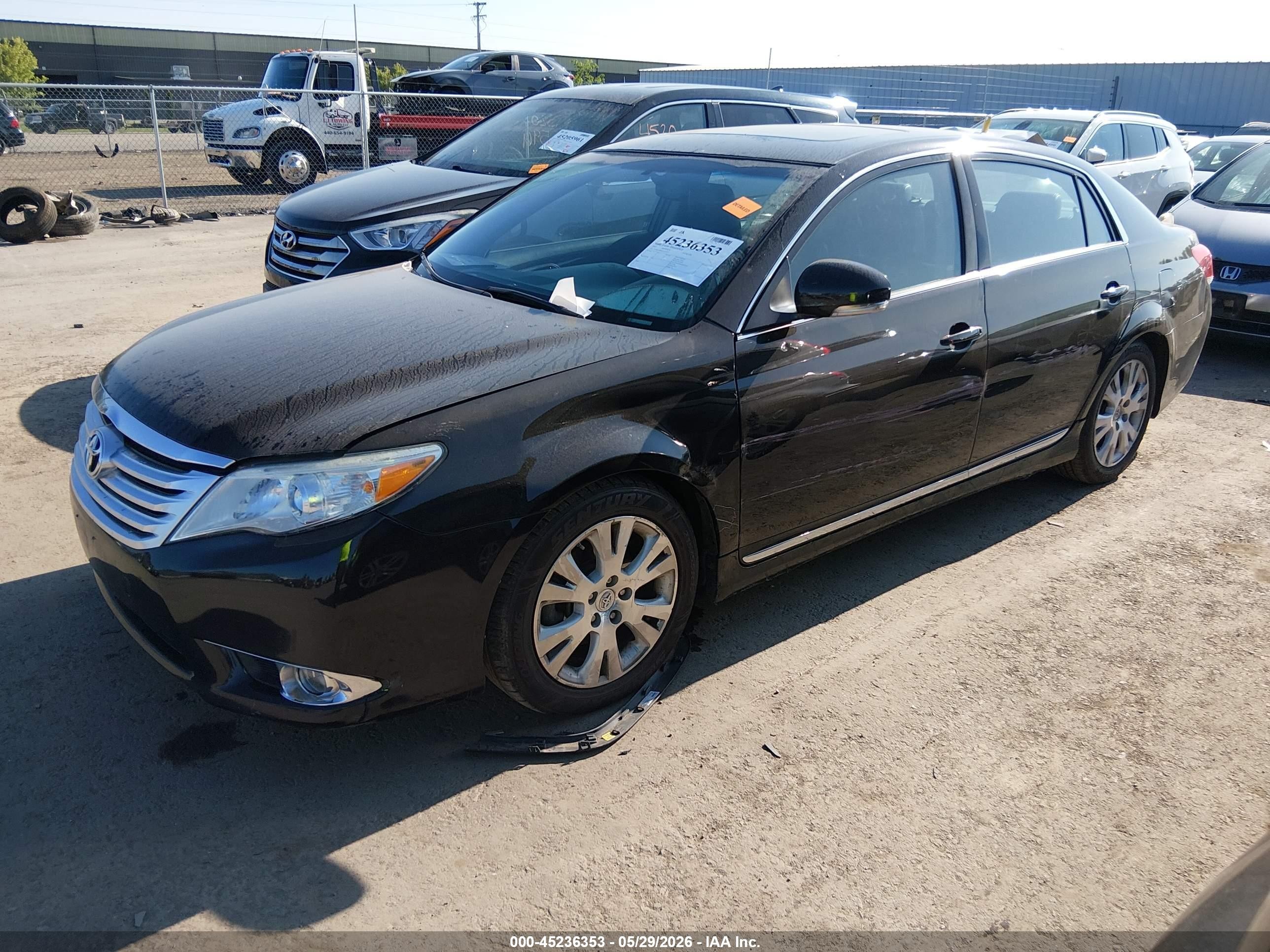 2012 Toyota Avalon   Black vin: 4T1BK3DBXCU451977
