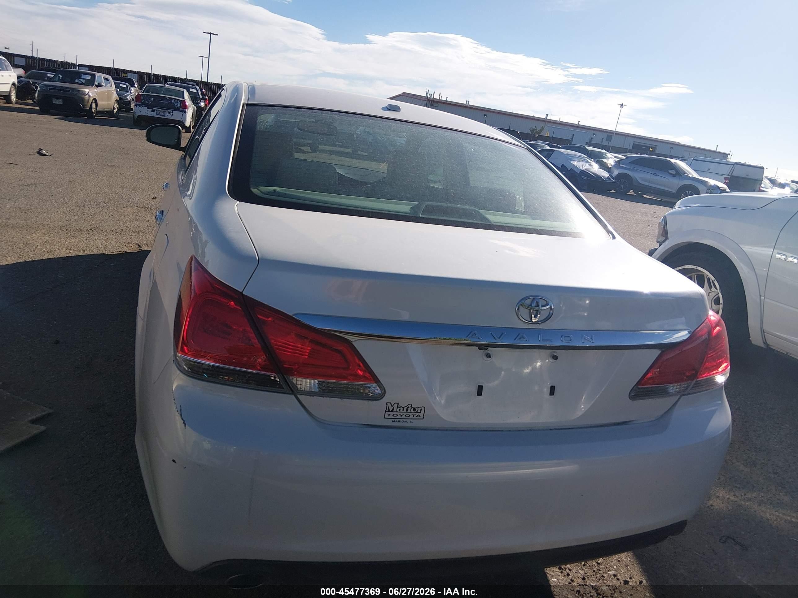2012 Toyota Avalon Limited White vin: 4T1BK3DBXCU471369
