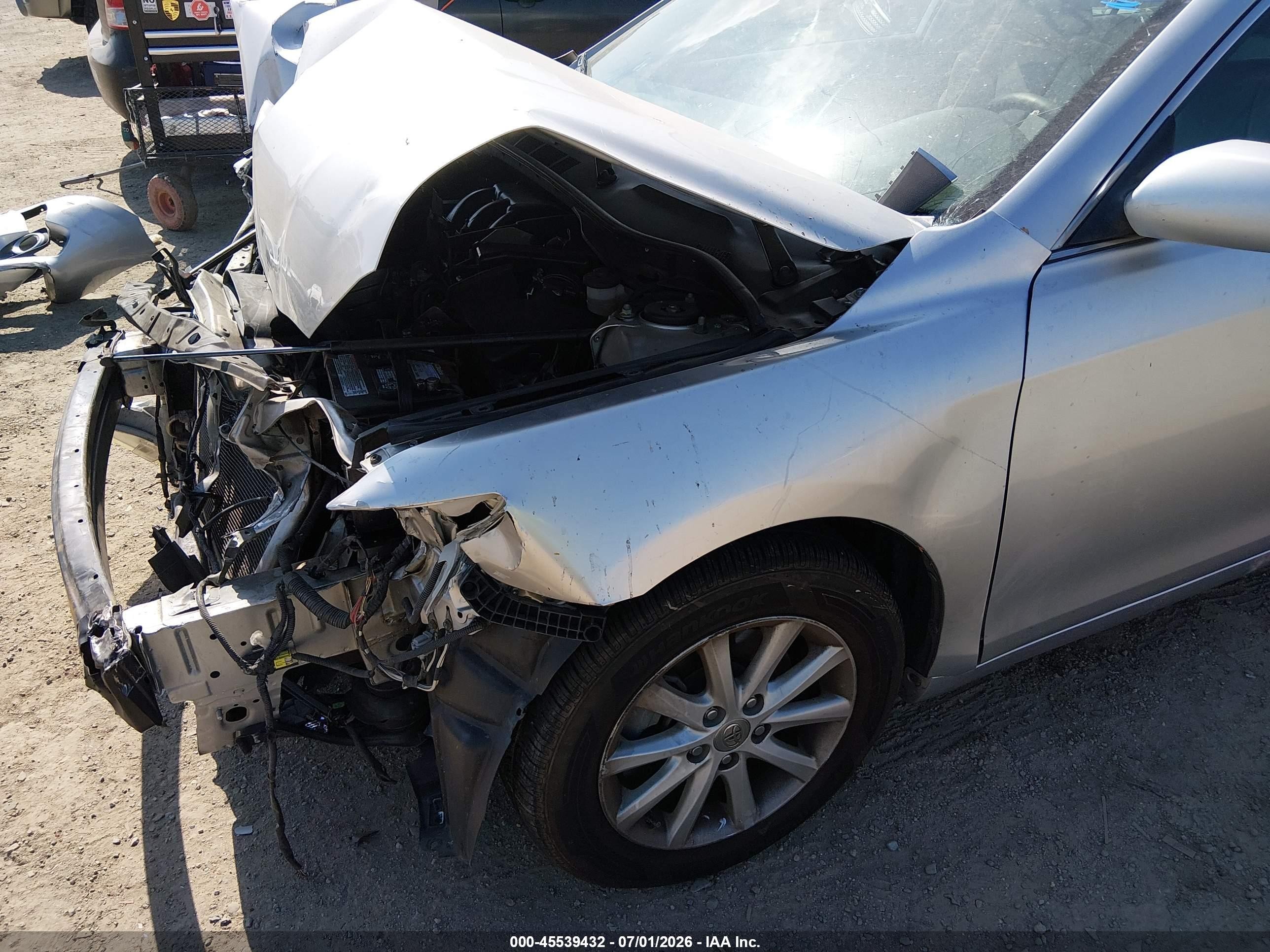 2010 Toyota Camry Xle V6 Silver vin: 4T1BK3EK0AU111233