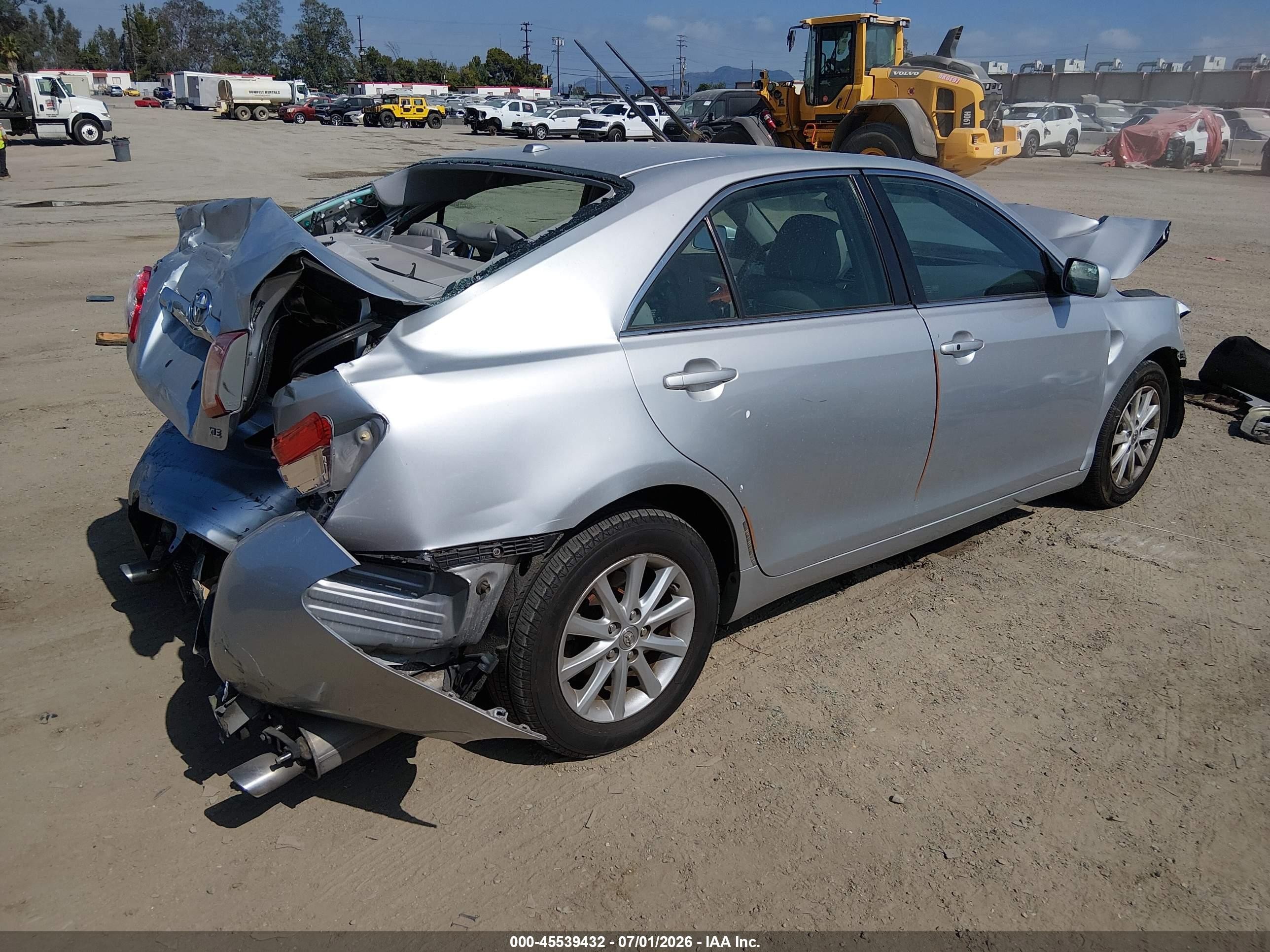 2010 Toyota Camry Xle V6 Silver vin: 4T1BK3EK0AU111233
