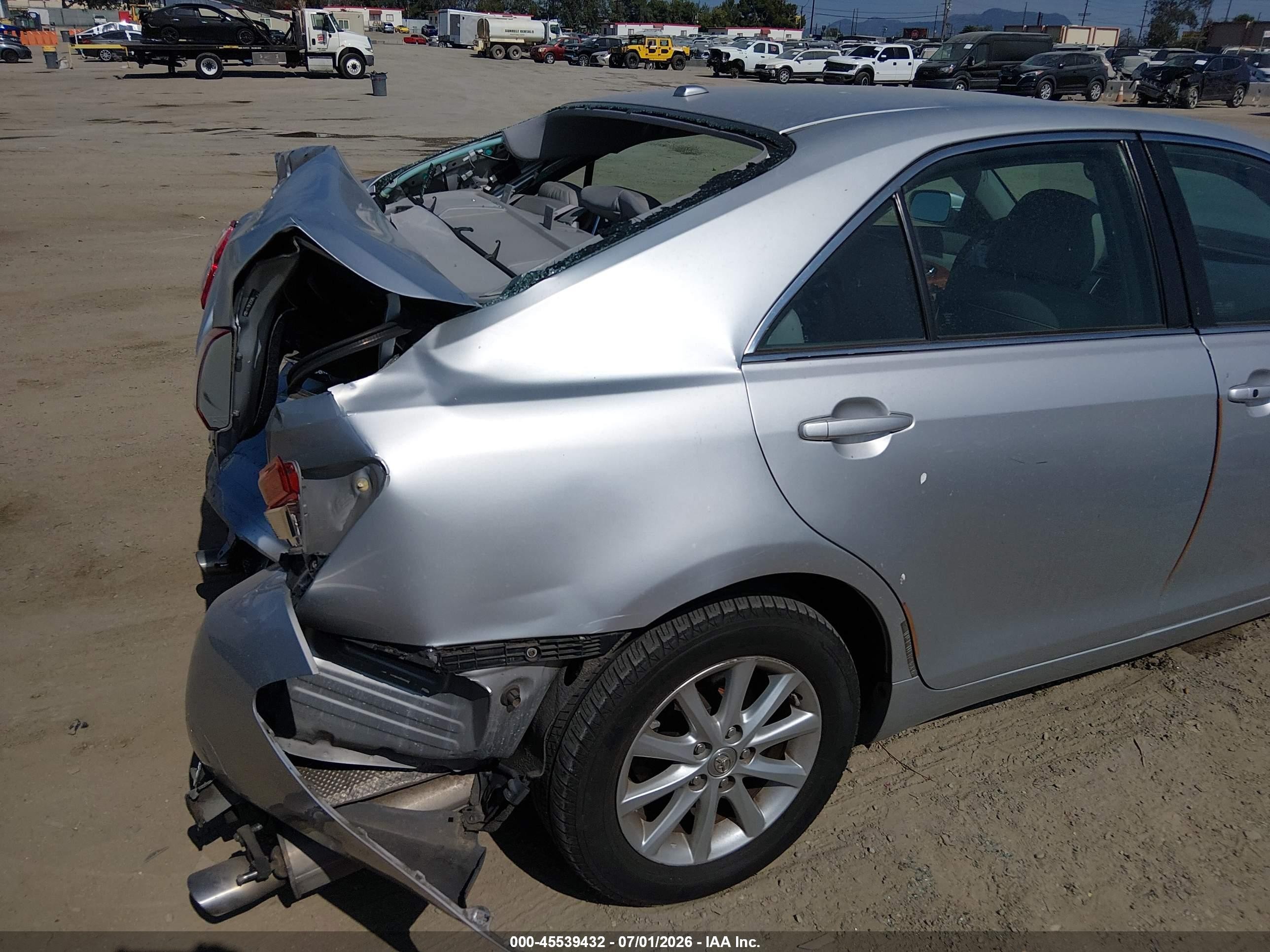 2010 Toyota Camry Xle V6 Silver vin: 4T1BK3EK0AU111233
