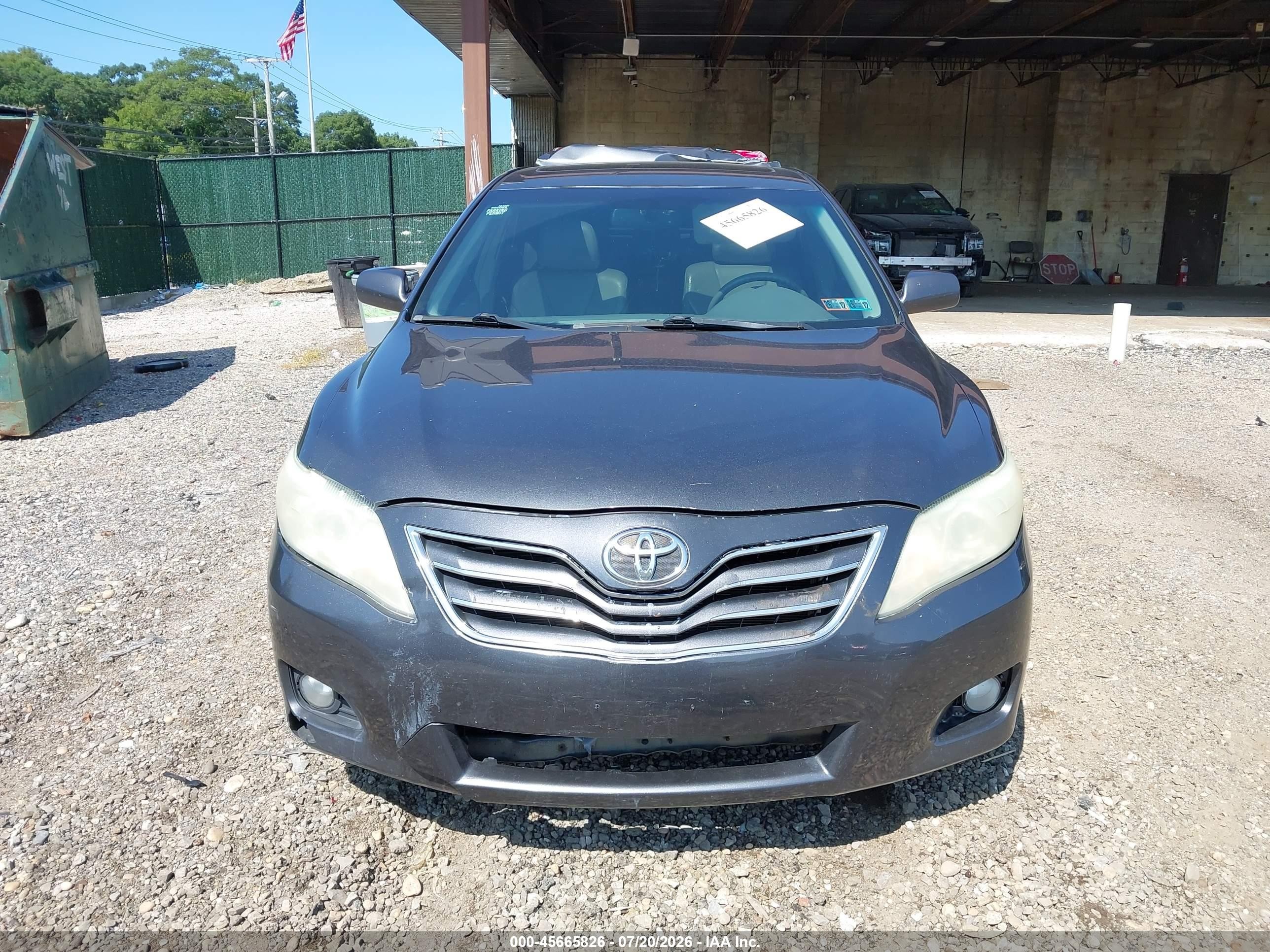 2010 Toyota Camry Xle V6 Серый vin: 4T1BK3EK0AU113080