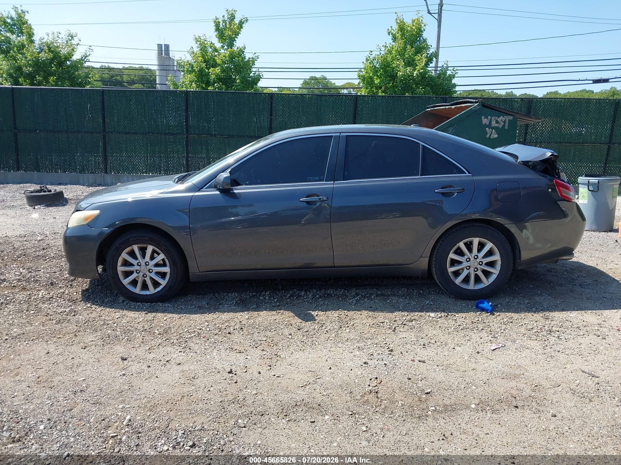 2010 Toyota Camry Xle V6 Серый vin: 4T1BK3EK0AU113080