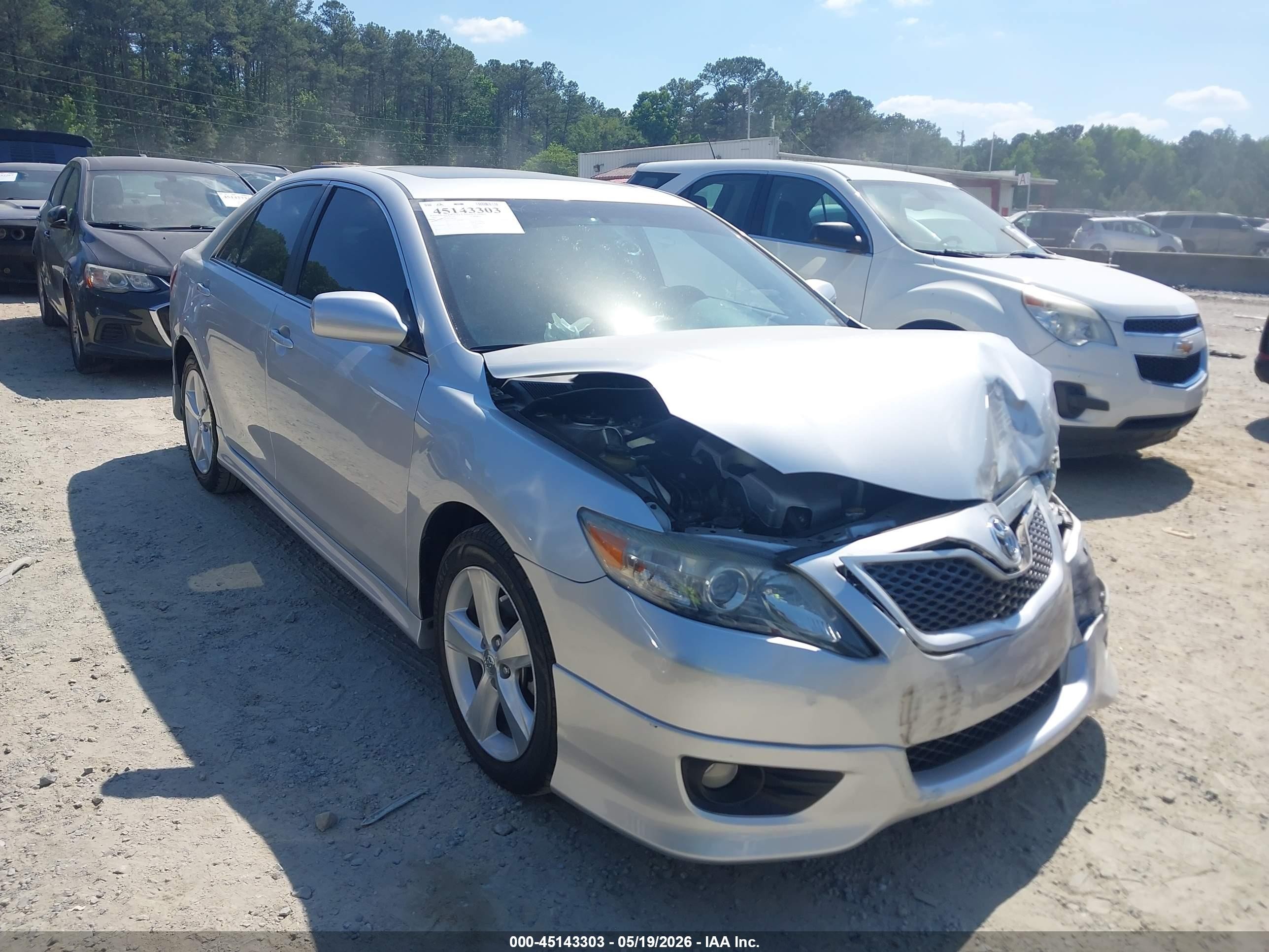 2011 Toyota Camry Se V6 Silver vin: 4T1BK3EK0BU118300