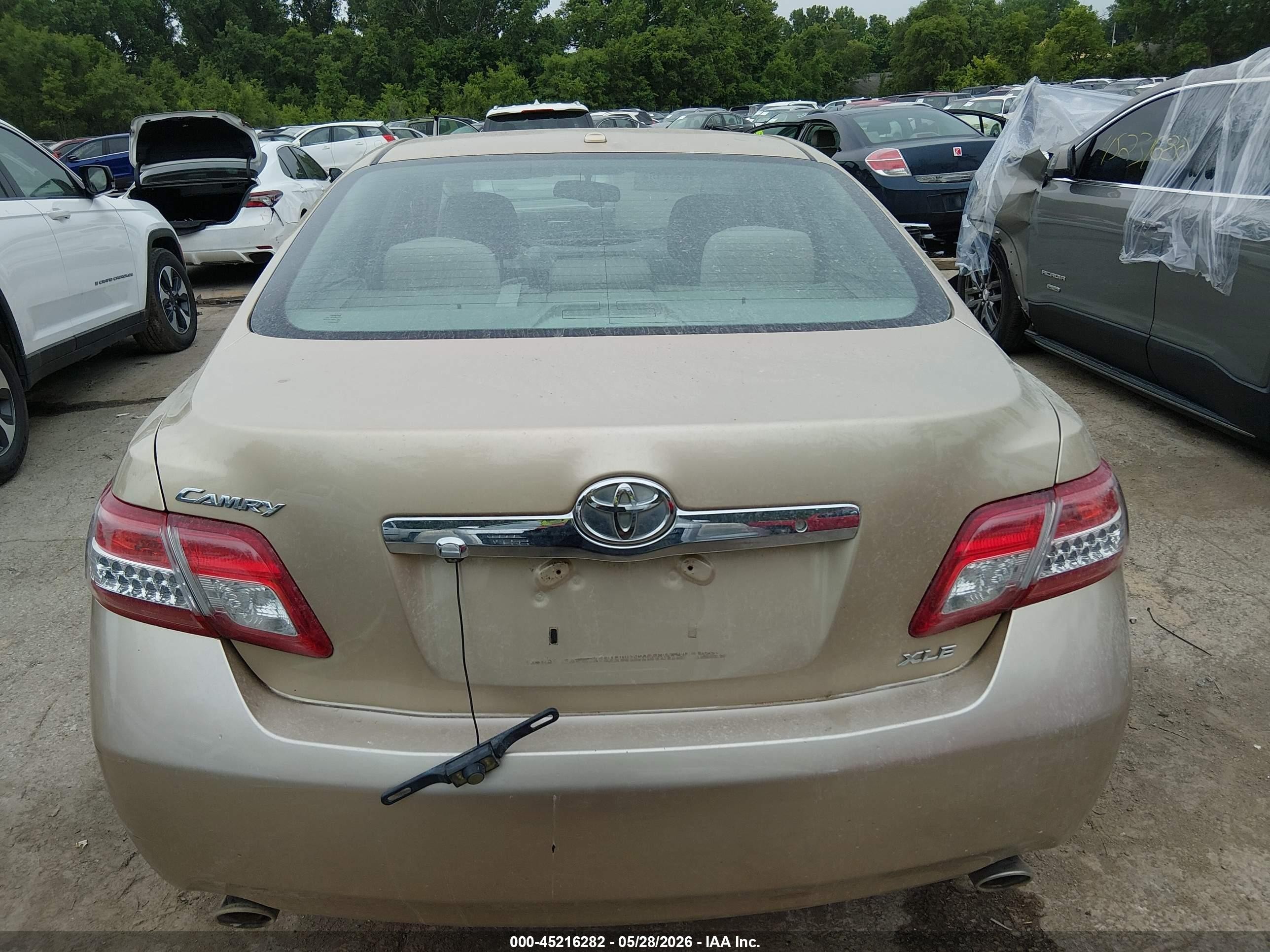2011 Toyota Camry Xle V6 Gold vin: 4T1BK3EK0BU119267