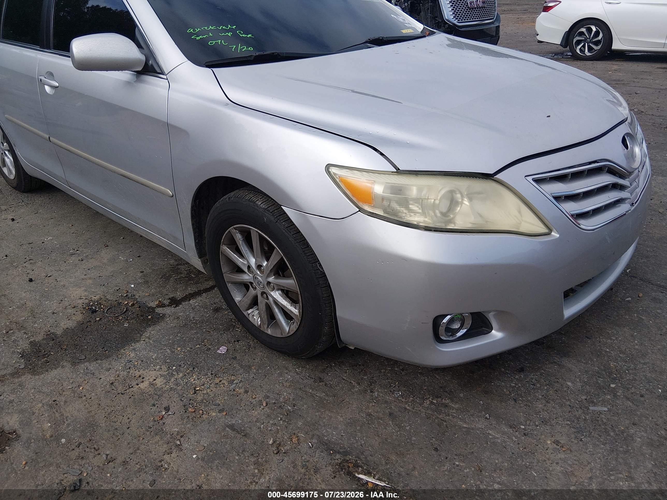 2011 Toyota Camry Xle V6 Silver vin: 4T1BK3EK0BU122847