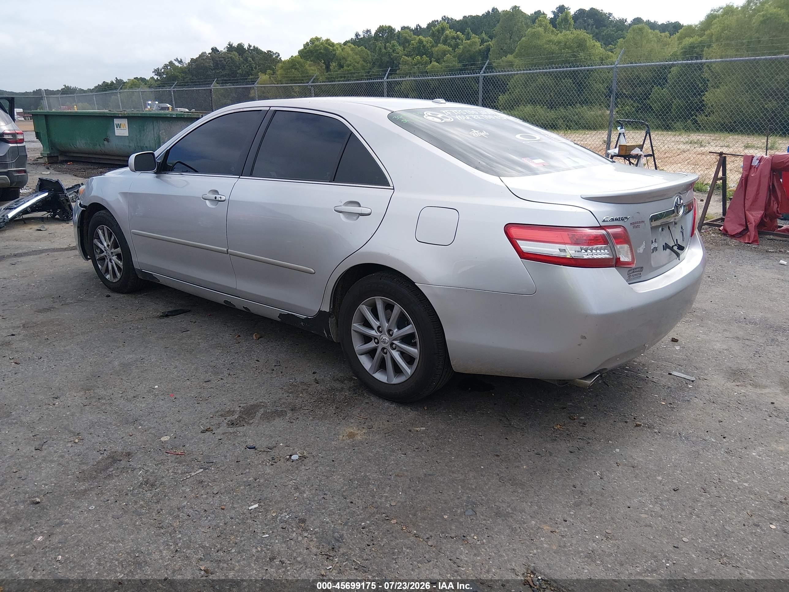 2011 Toyota Camry Xle V6 Silver vin: 4T1BK3EK0BU122847