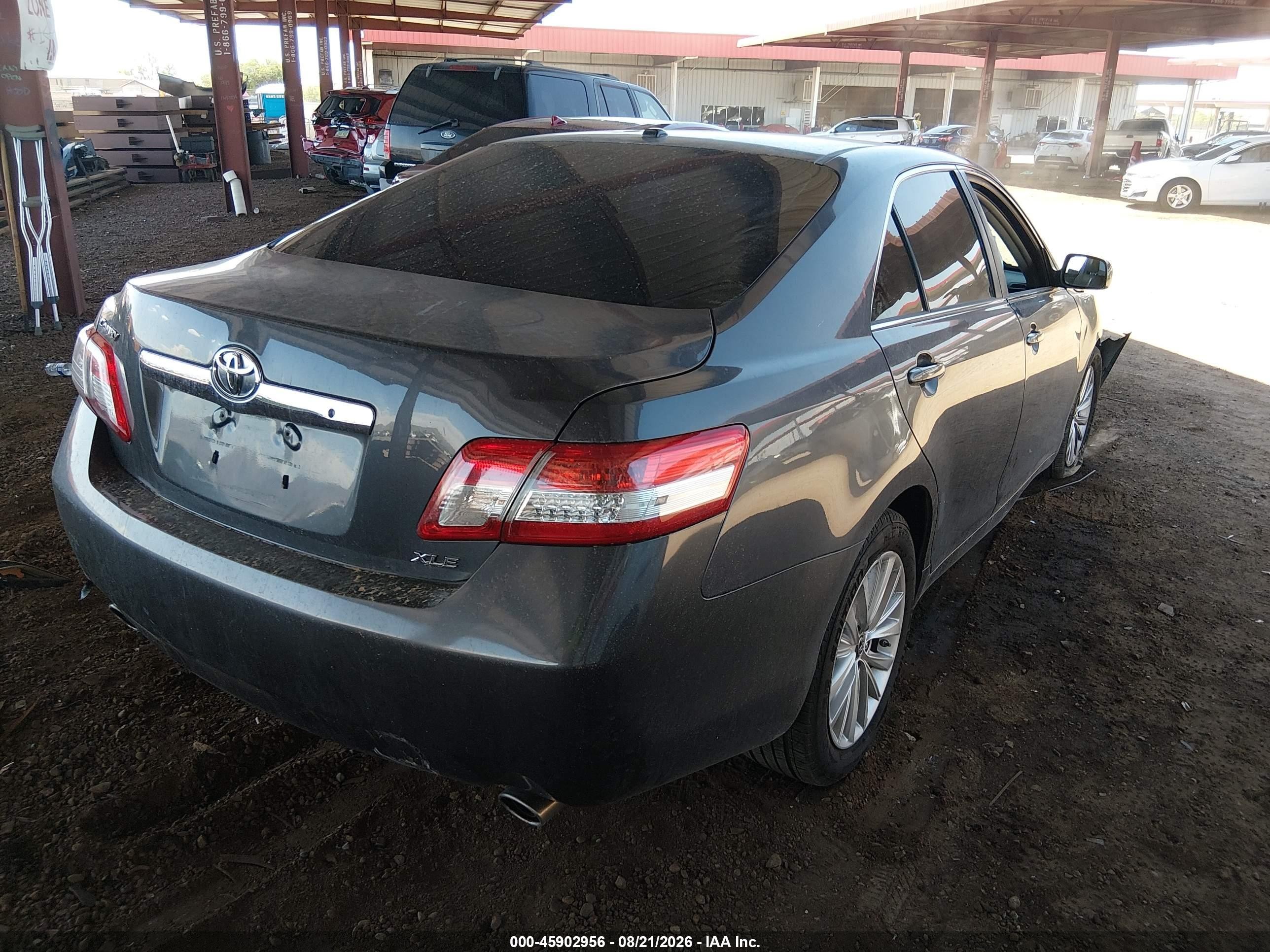 2011 Toyota Camry Xle V6 Gray vin: 4T1BK3EK0BU129068