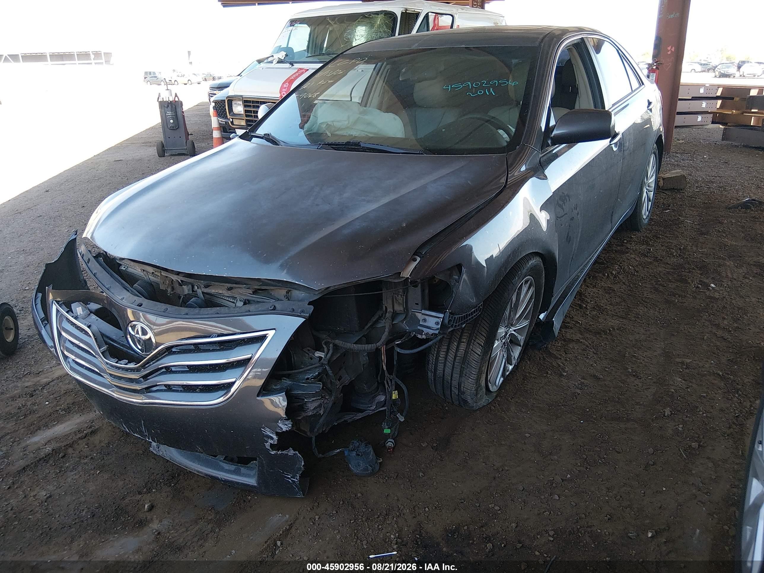 2011 Toyota Camry Xle V6 Gray vin: 4T1BK3EK0BU129068