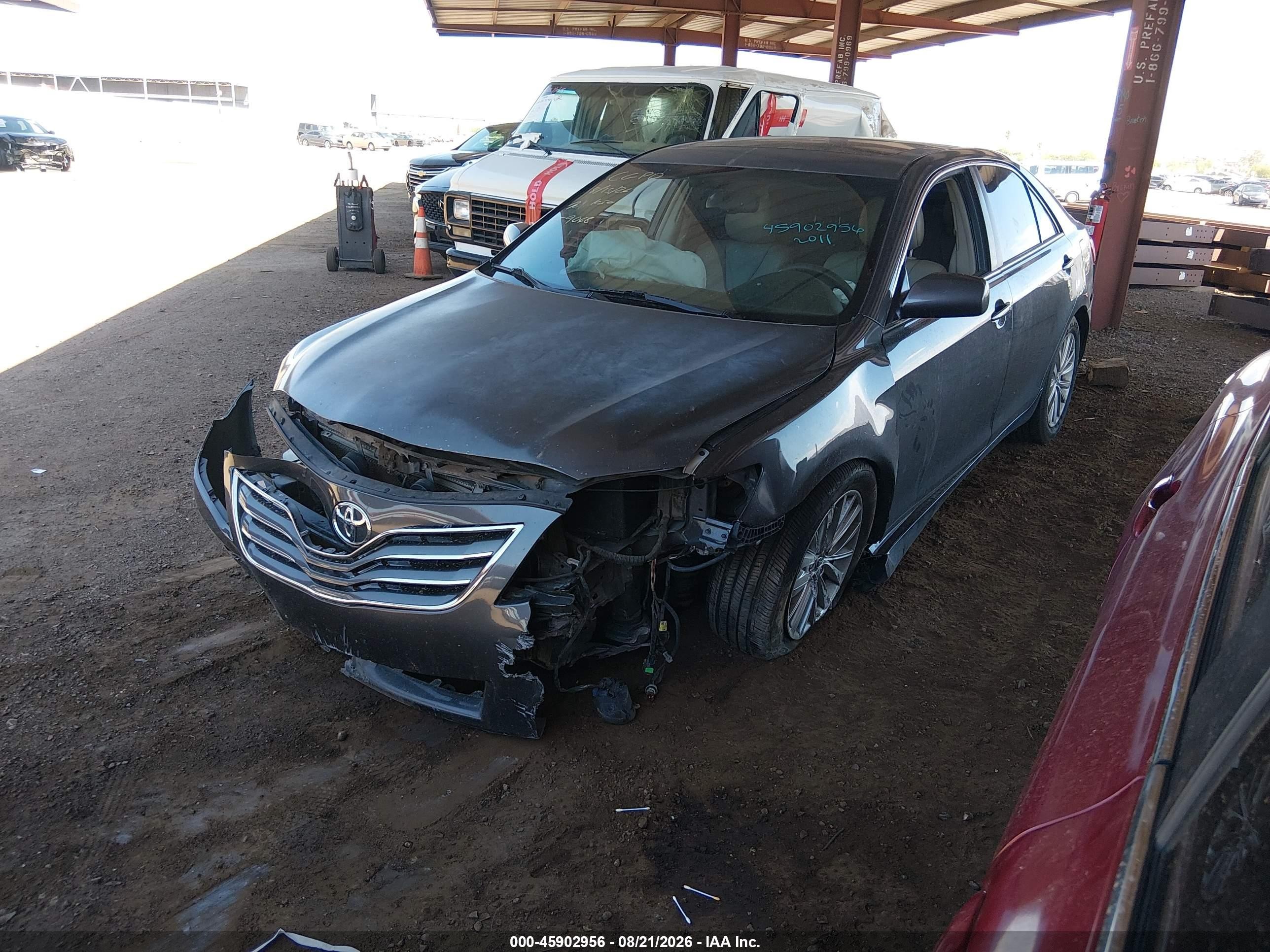2011 Toyota Camry Xle V6 Gray vin: 4T1BK3EK0BU129068