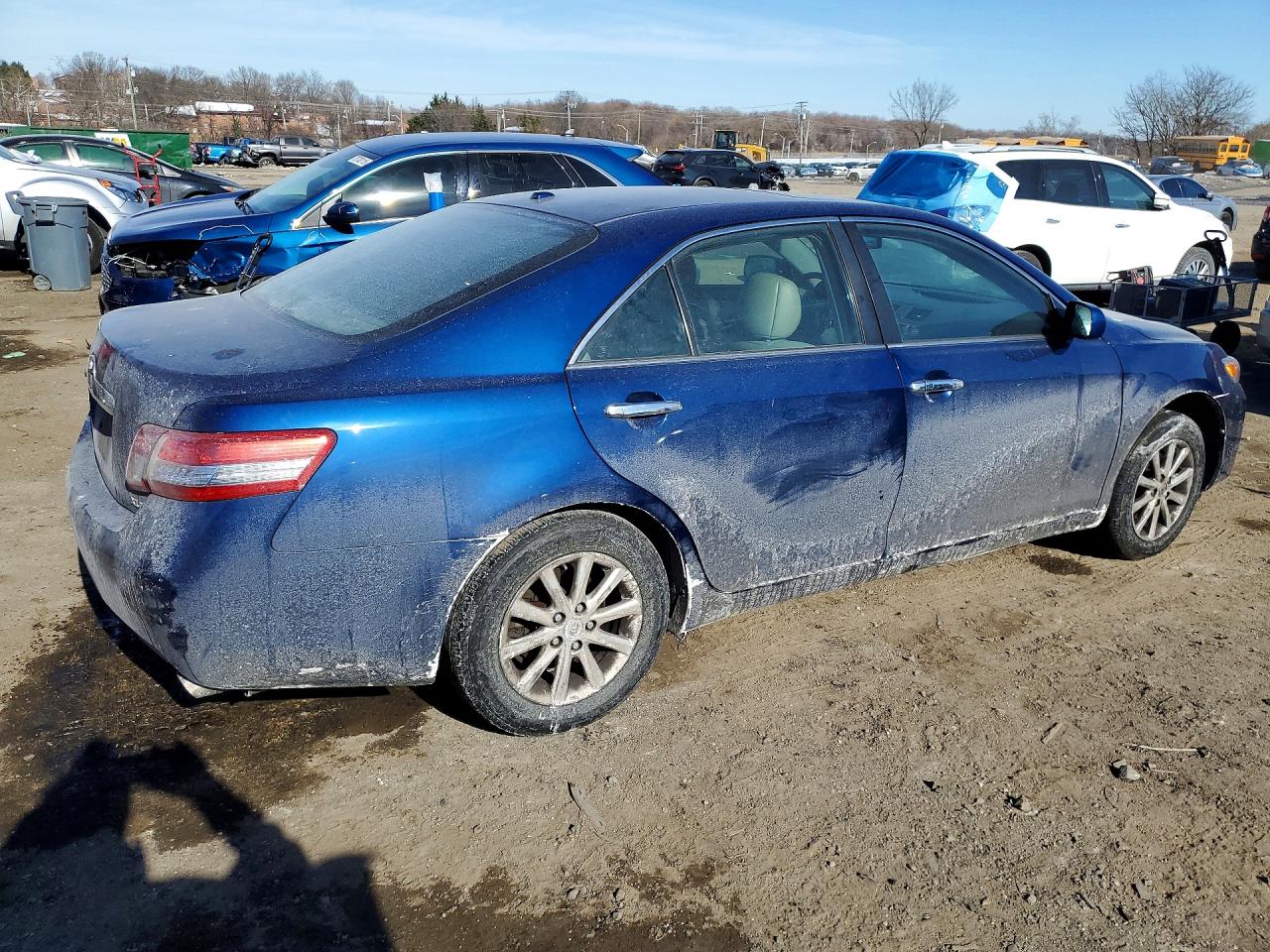 2011 Toyota Camry Se Blue vin: 4T1BK3EK0BU619462