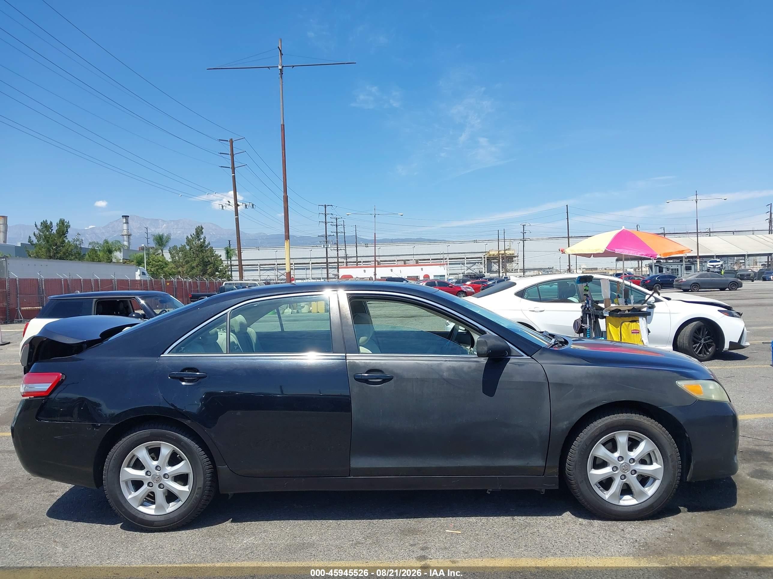 2011 Toyota Camry Le V6 Black vin: 4T1BK3EK0BU621146