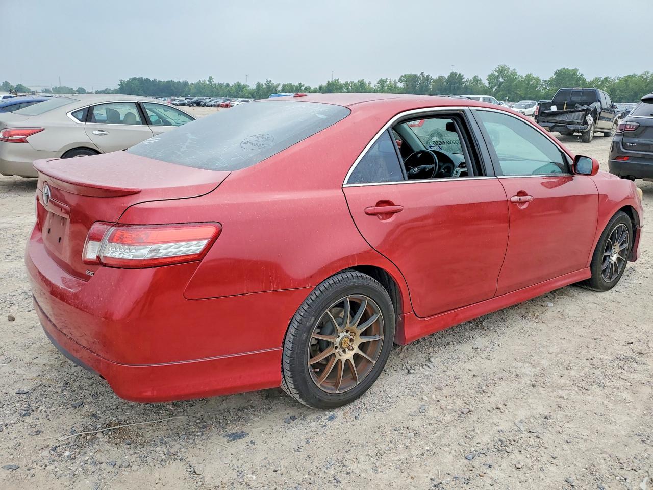 2011 Toyota Camry Se V6 Red vin: 4T1BK3EK0BU623298