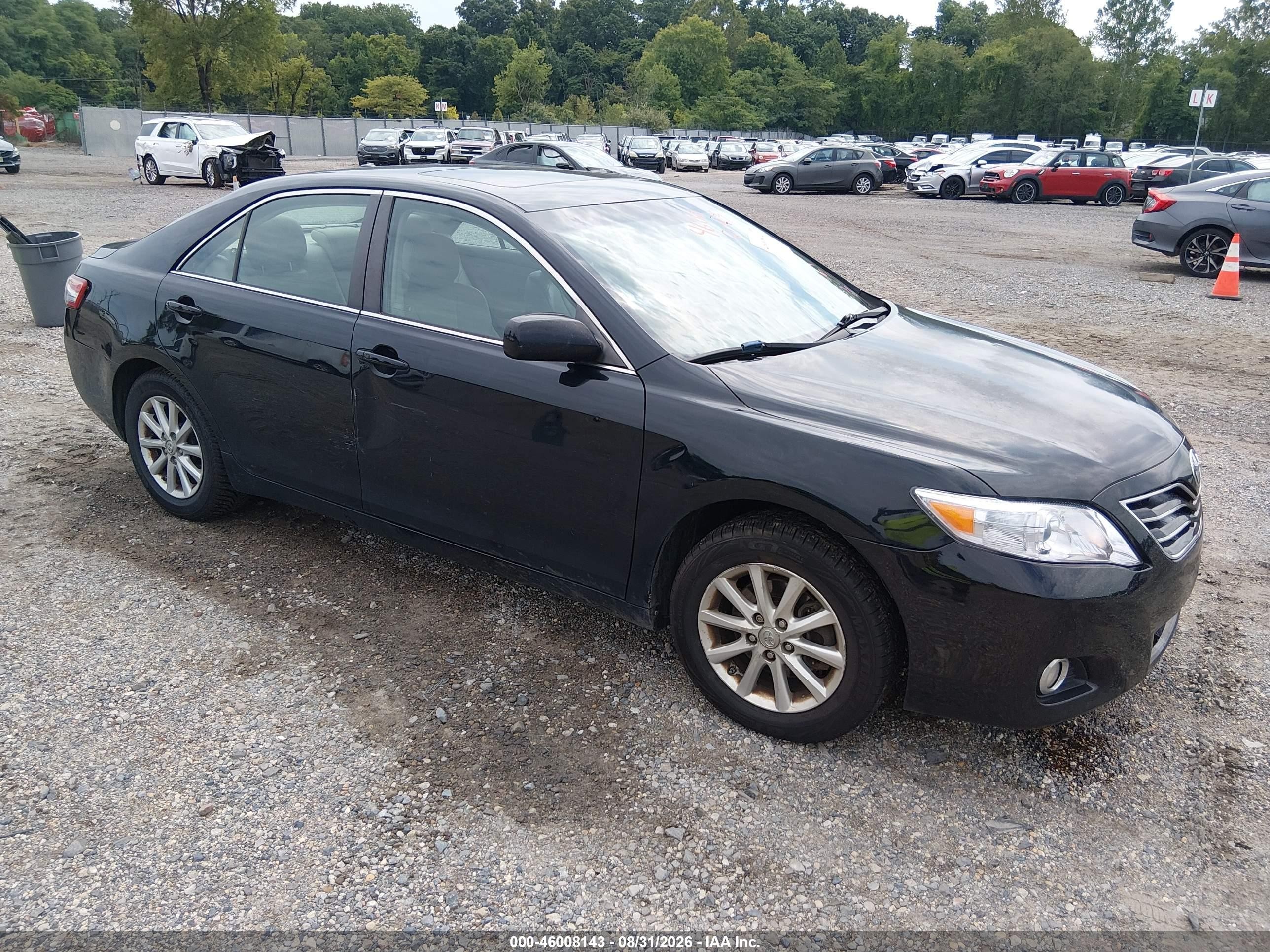 2011 Toyota Camry Xle V6 Black vin: 4T1BK3EK0BU625245
