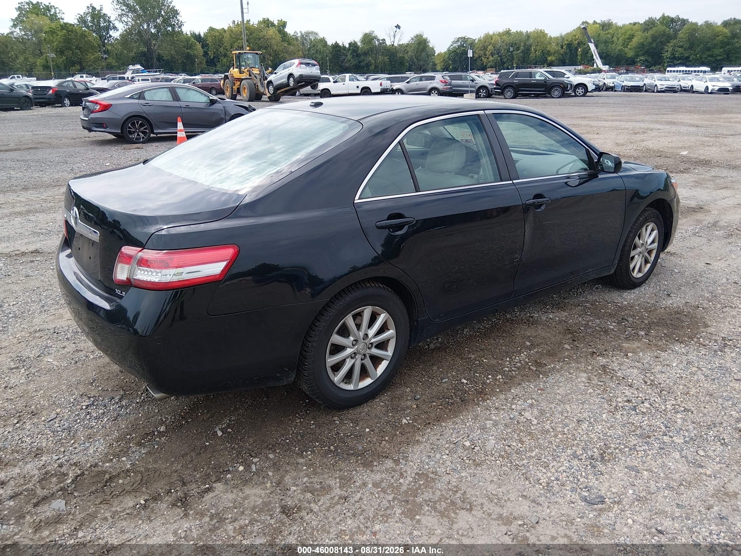 2011 Toyota Camry Xle V6 Black vin: 4T1BK3EK0BU625245