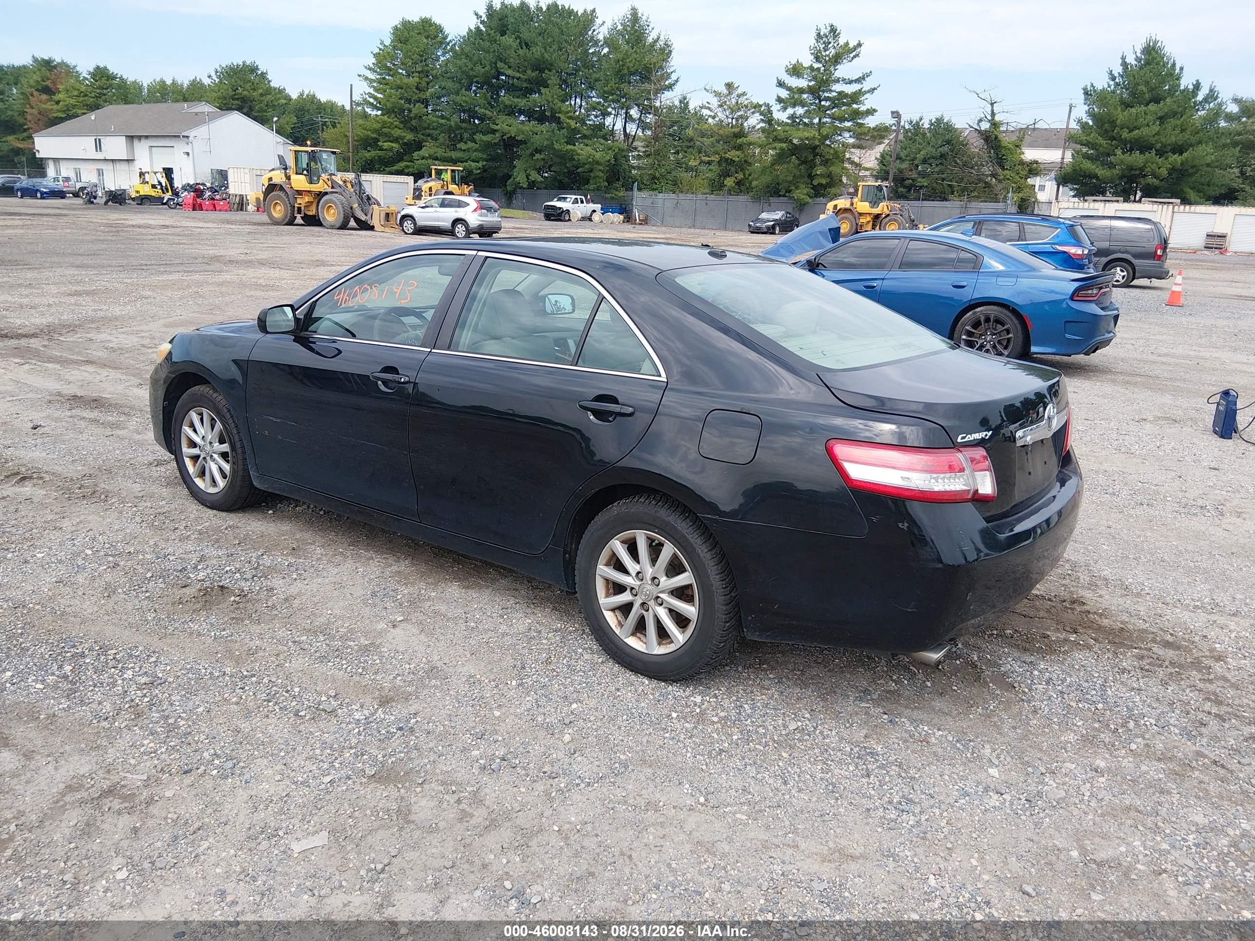 2011 Toyota Camry Xle V6 Black vin: 4T1BK3EK0BU625245
