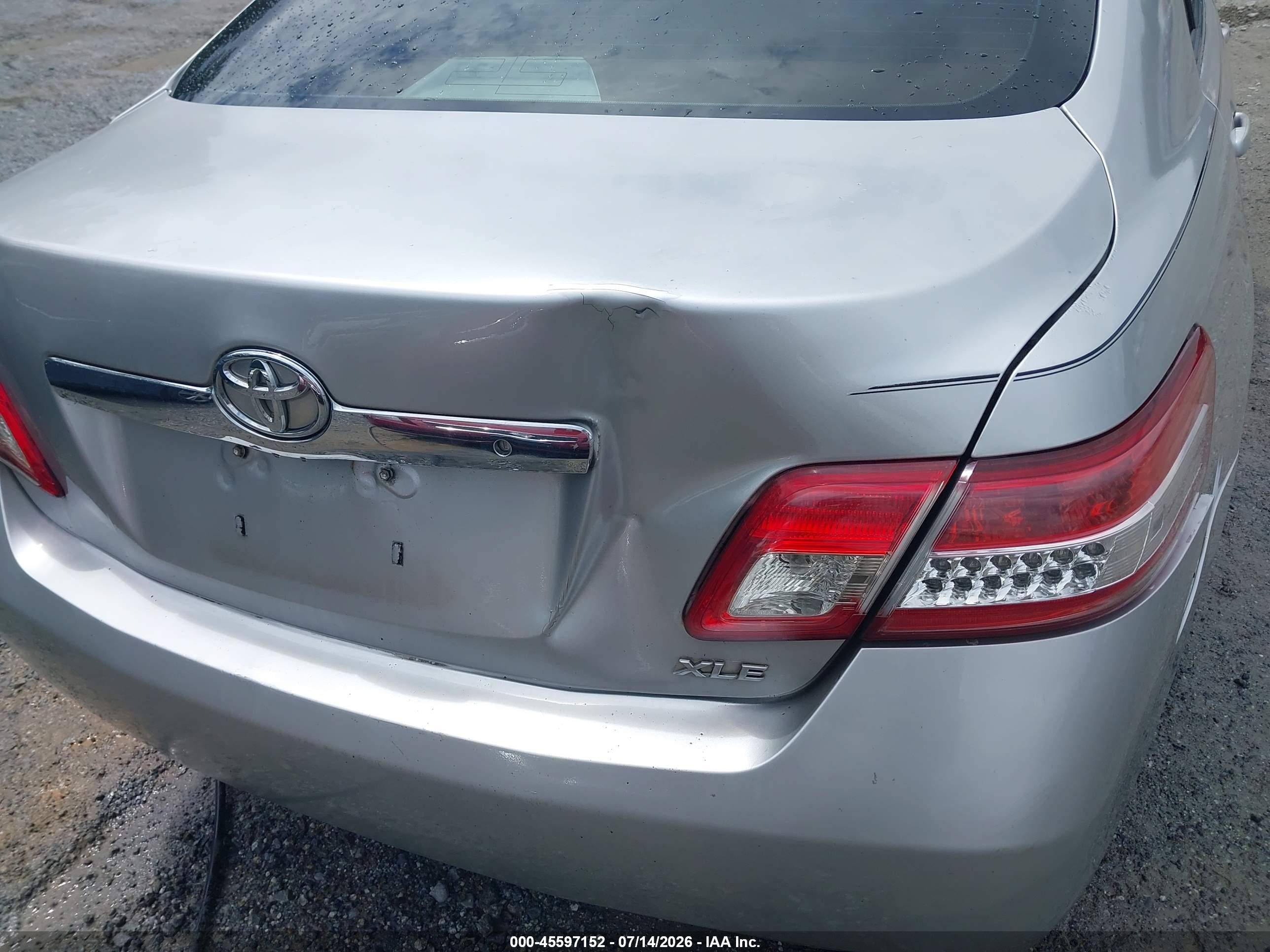2010 Toyota Camry Xle V6 Silver vin: 4T1BK3EK1AU598765