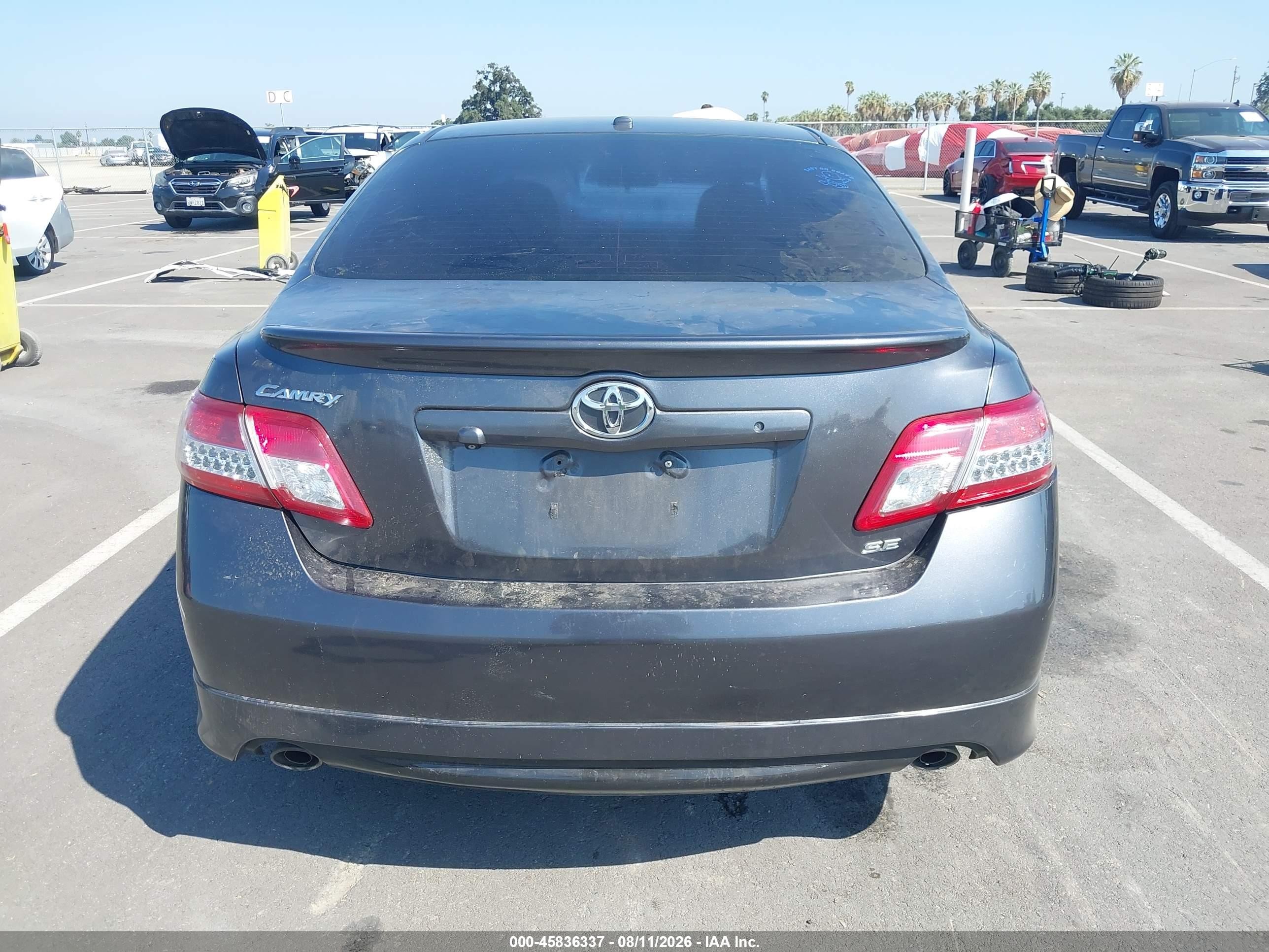 2010 Toyota Camry Se V6 Gray vin: 4T1BK3EK1AU608744