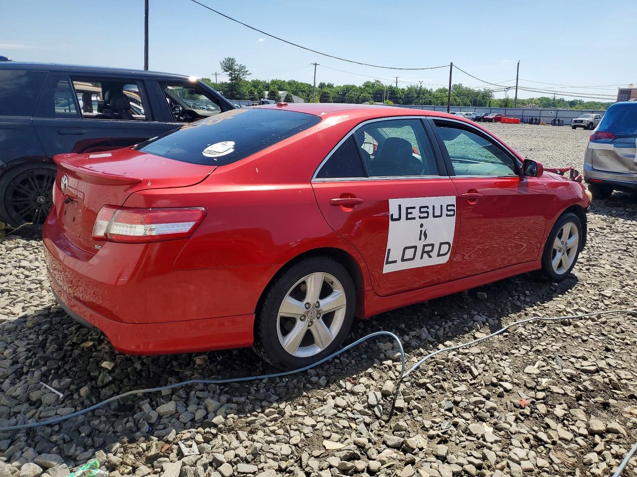 2011 Toyota Camry Se V6 Red vin: 4T1BK3EK1BU119567