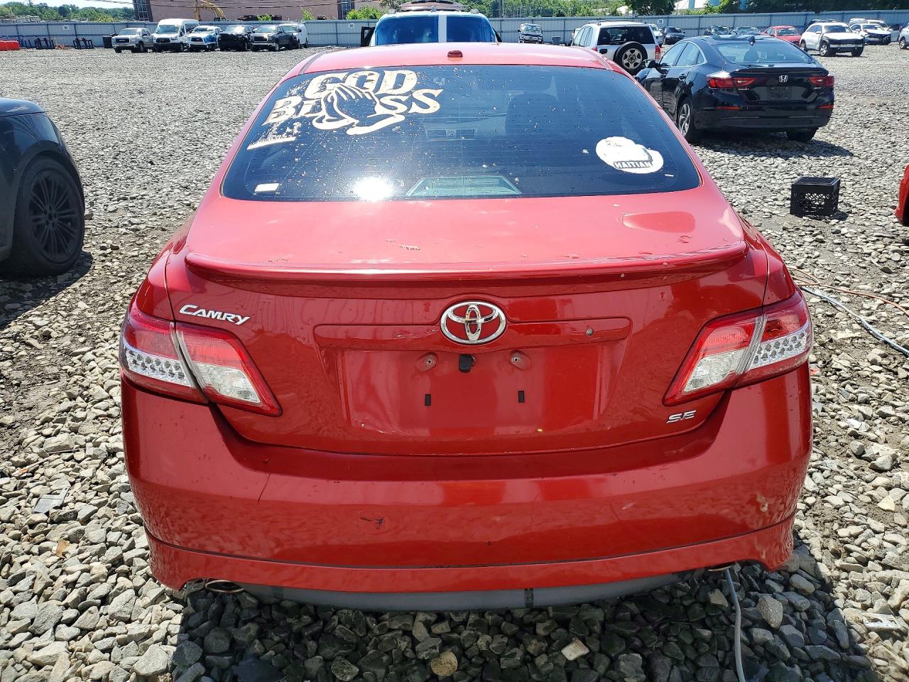 2011 Toyota Camry Se V6 Red vin: 4T1BK3EK1BU119567