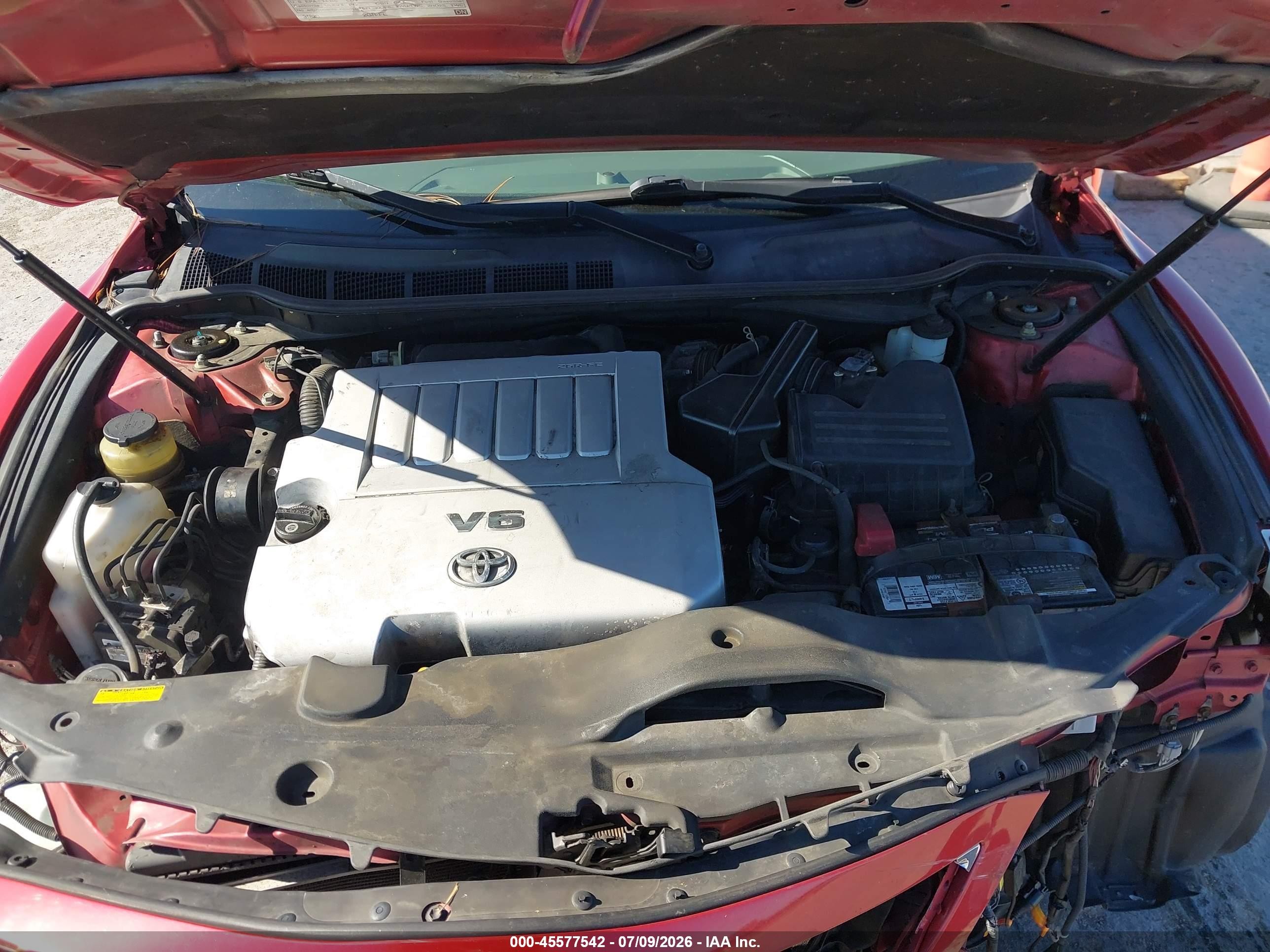 2011 Toyota Camry Le V6 Red vin: 4T1BK3EK1BU119777