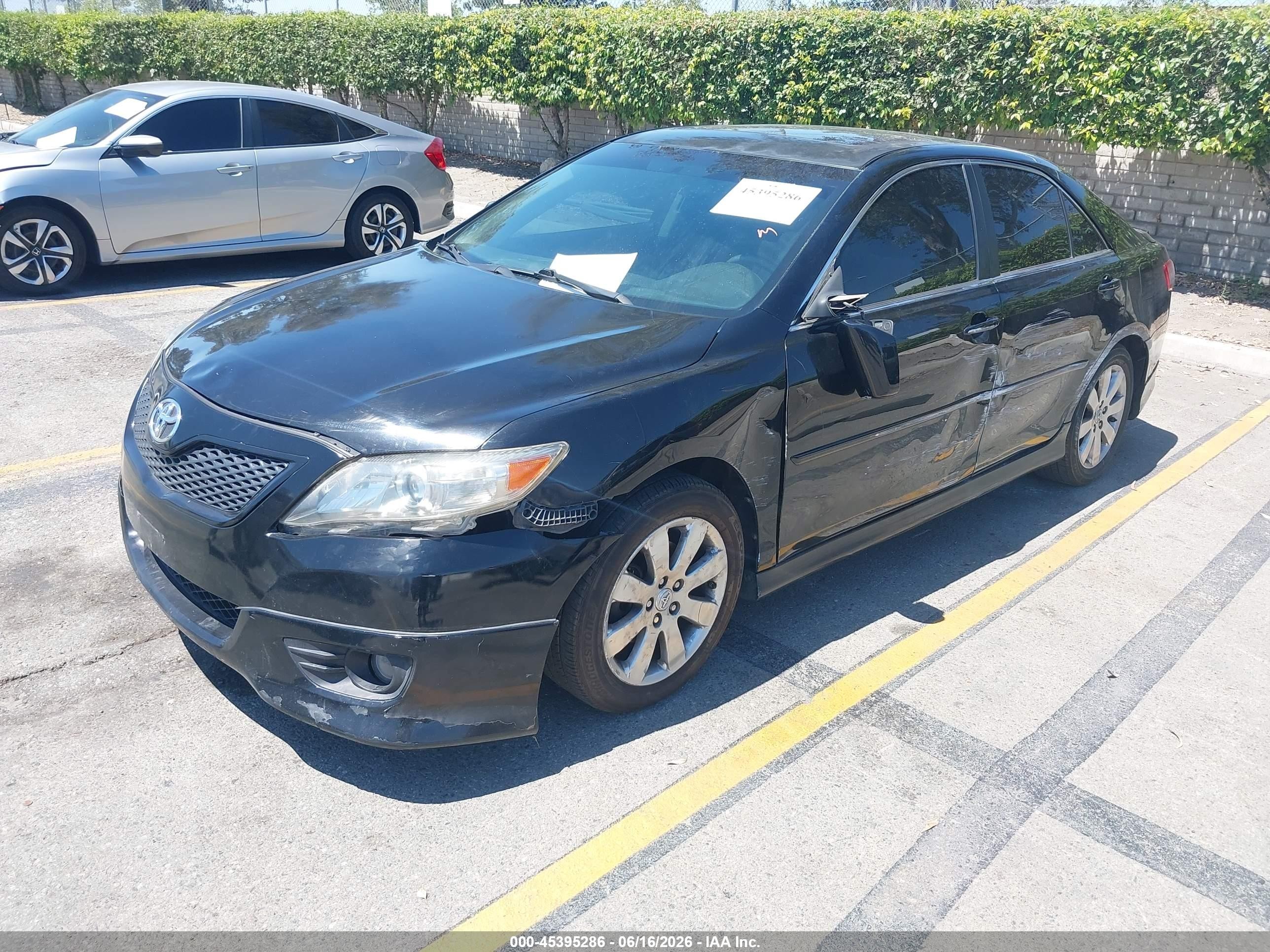 2011 Toyota Camry Se V6 Black vin: 4T1BK3EK1BU125515