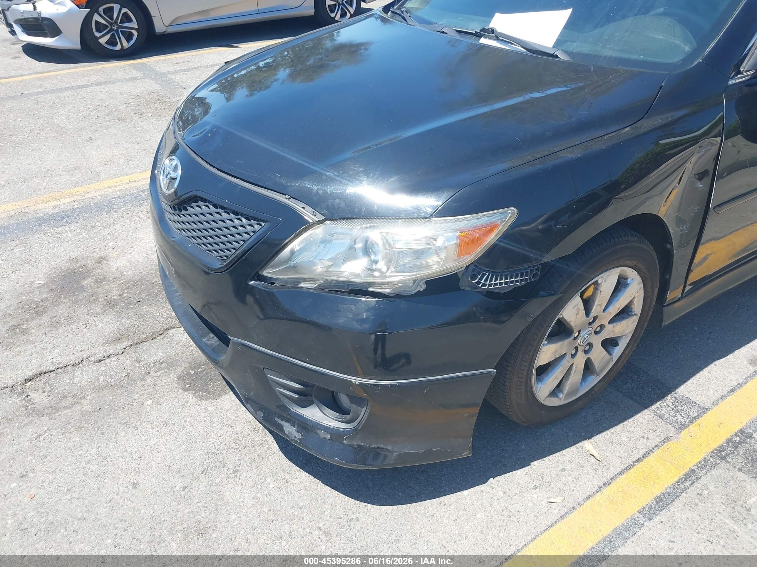 2011 Toyota Camry Se V6 Black vin: 4T1BK3EK1BU125515