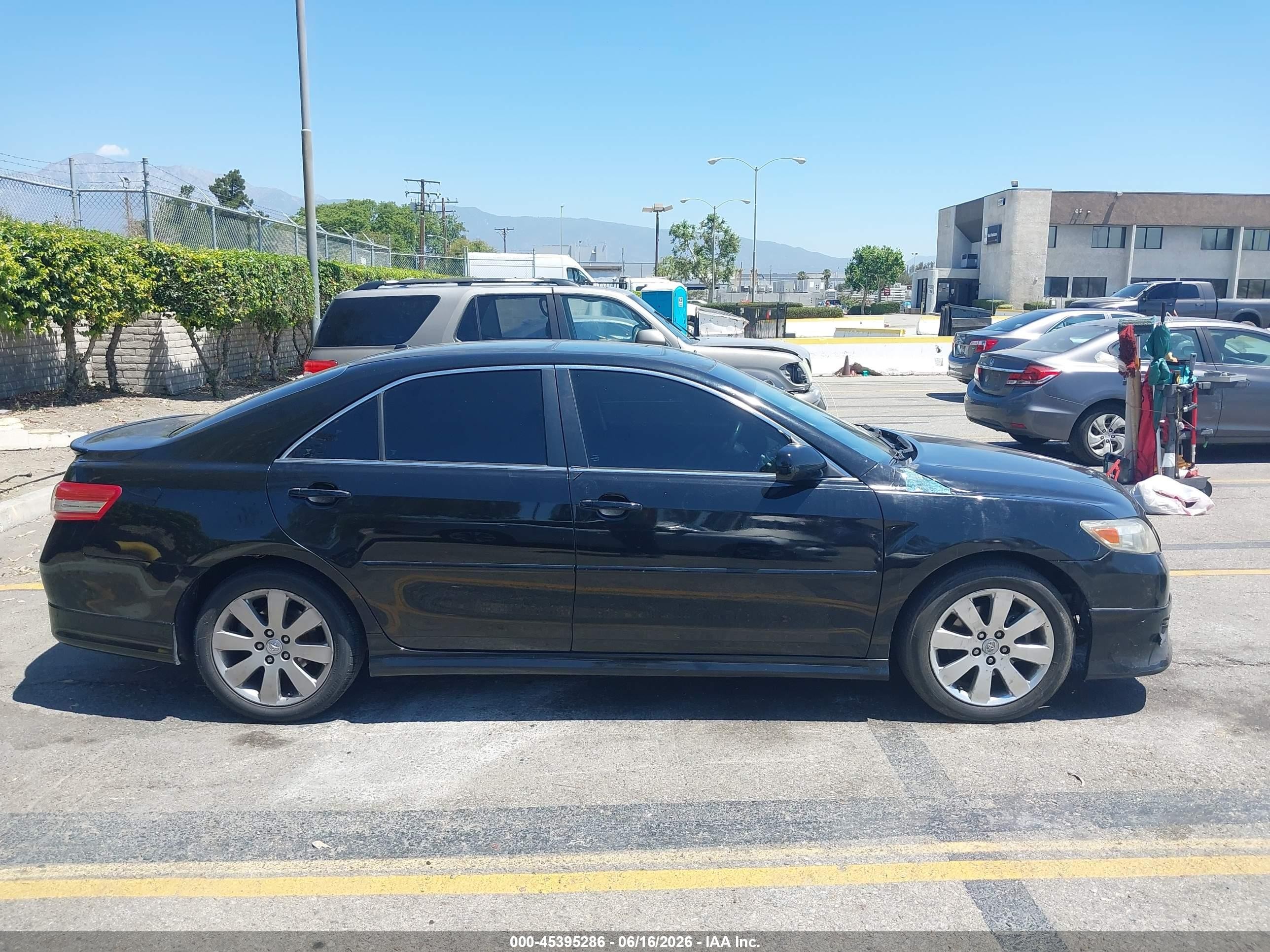 2011 Toyota Camry Se V6 Black vin: 4T1BK3EK1BU125515