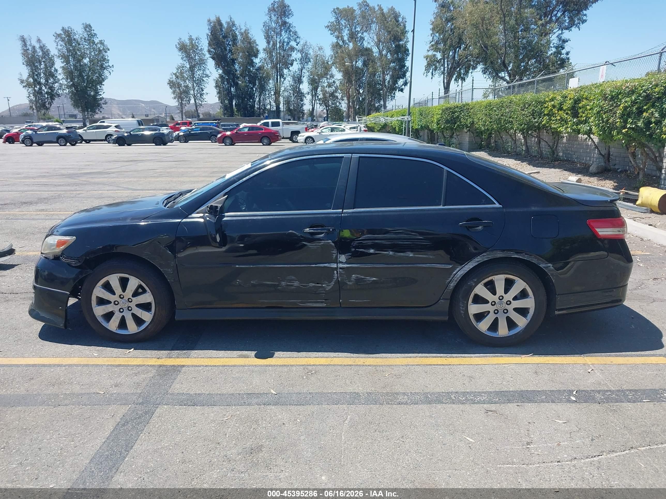 2011 Toyota Camry Se V6 Black vin: 4T1BK3EK1BU125515